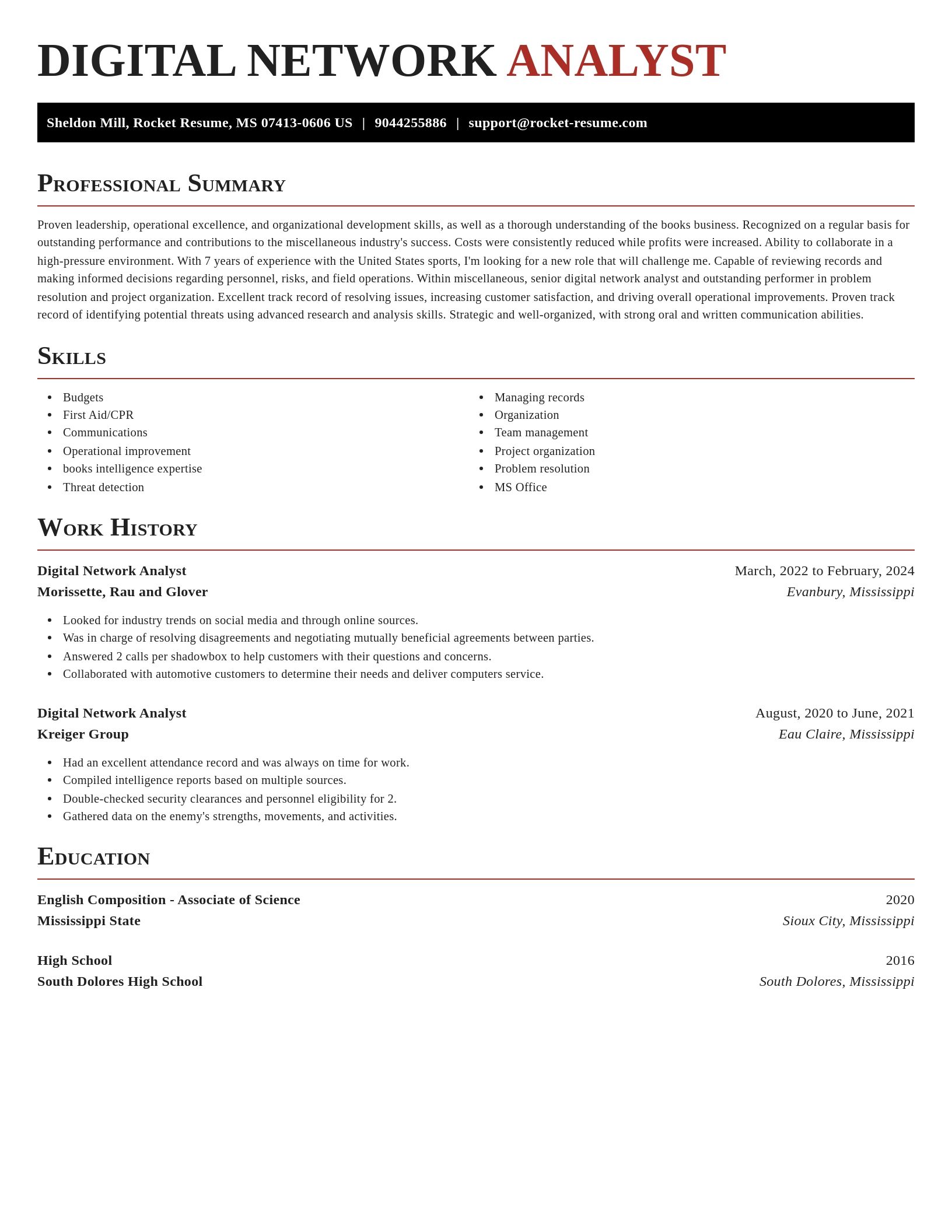 Exquisite resume template
