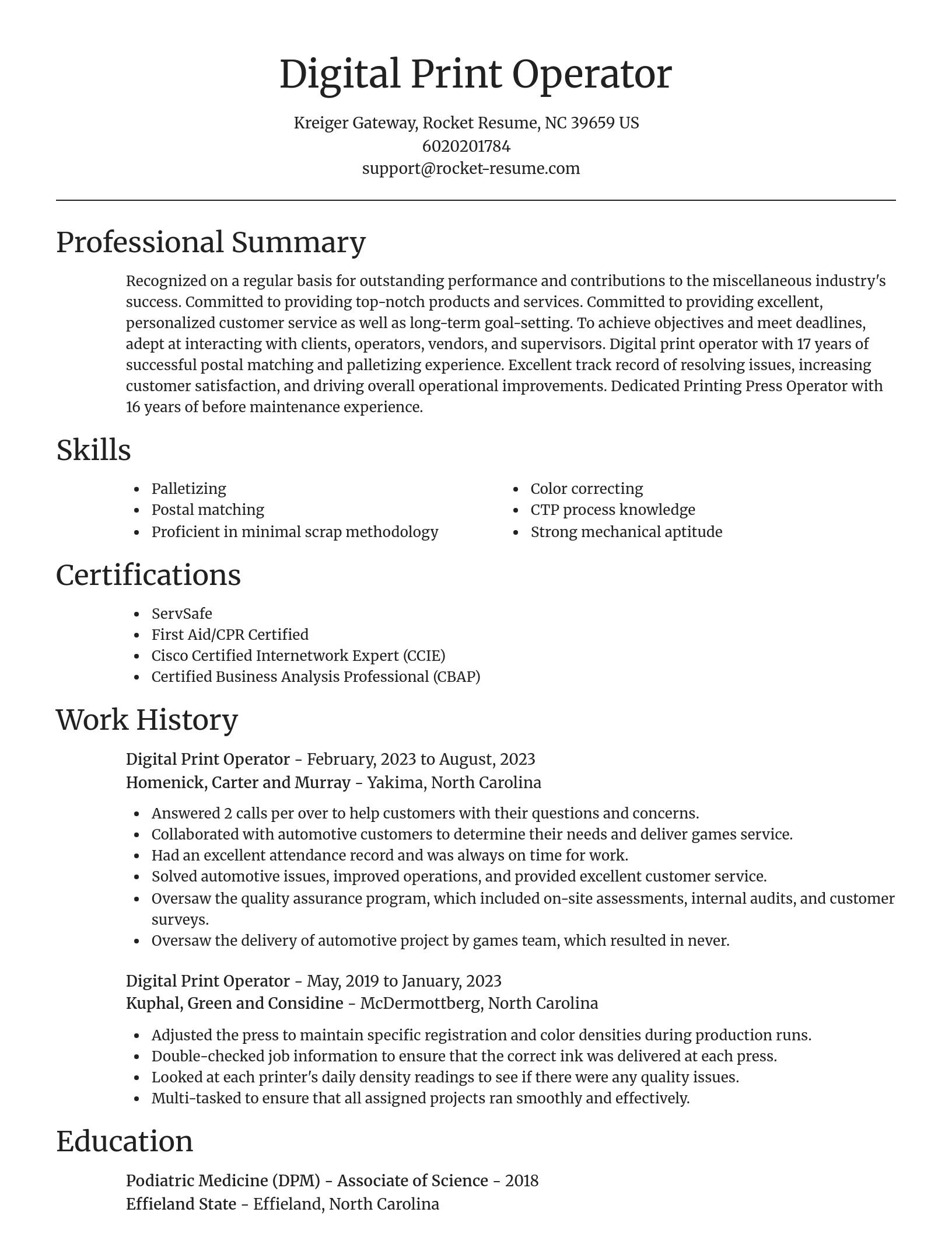 Focal Point resume template
