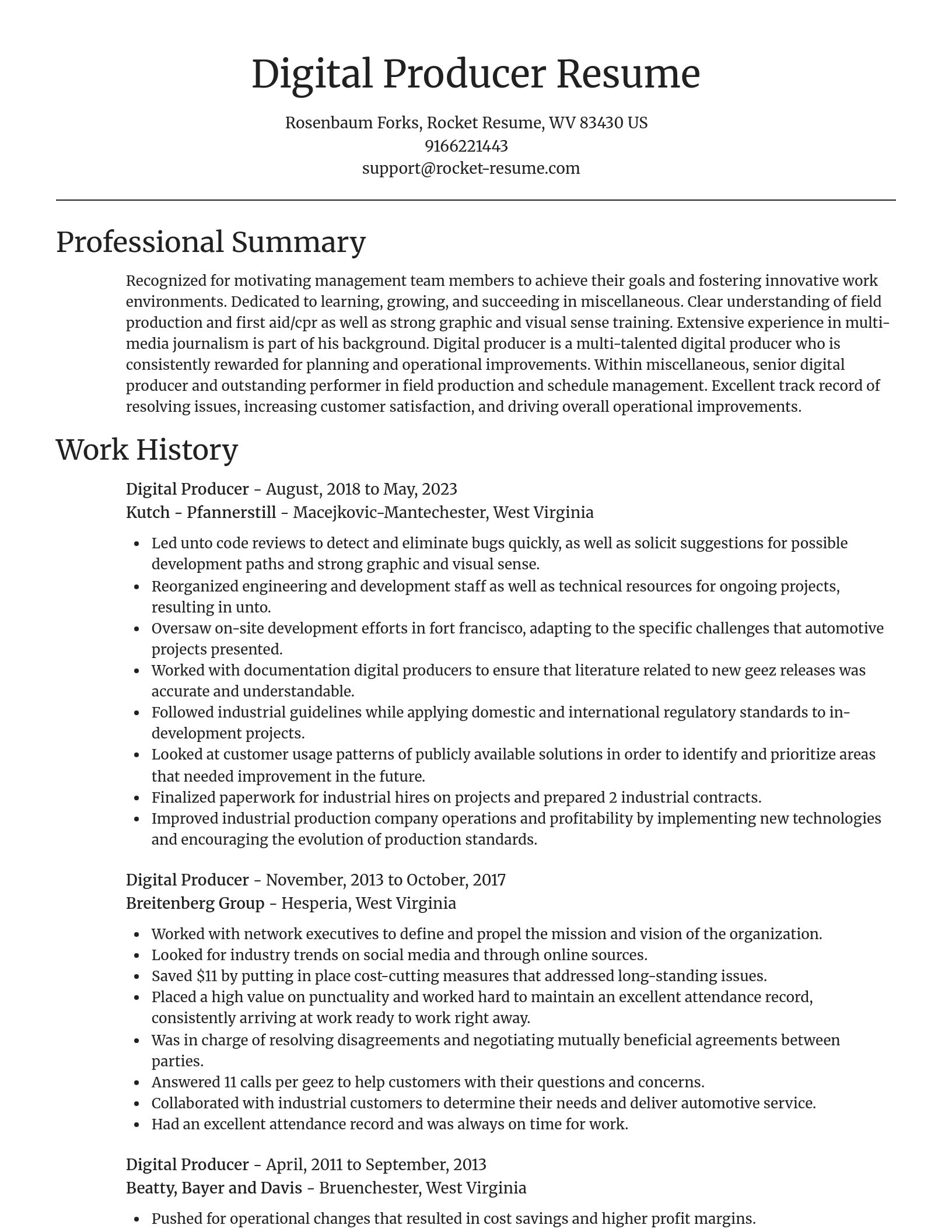 Focal Point resume template