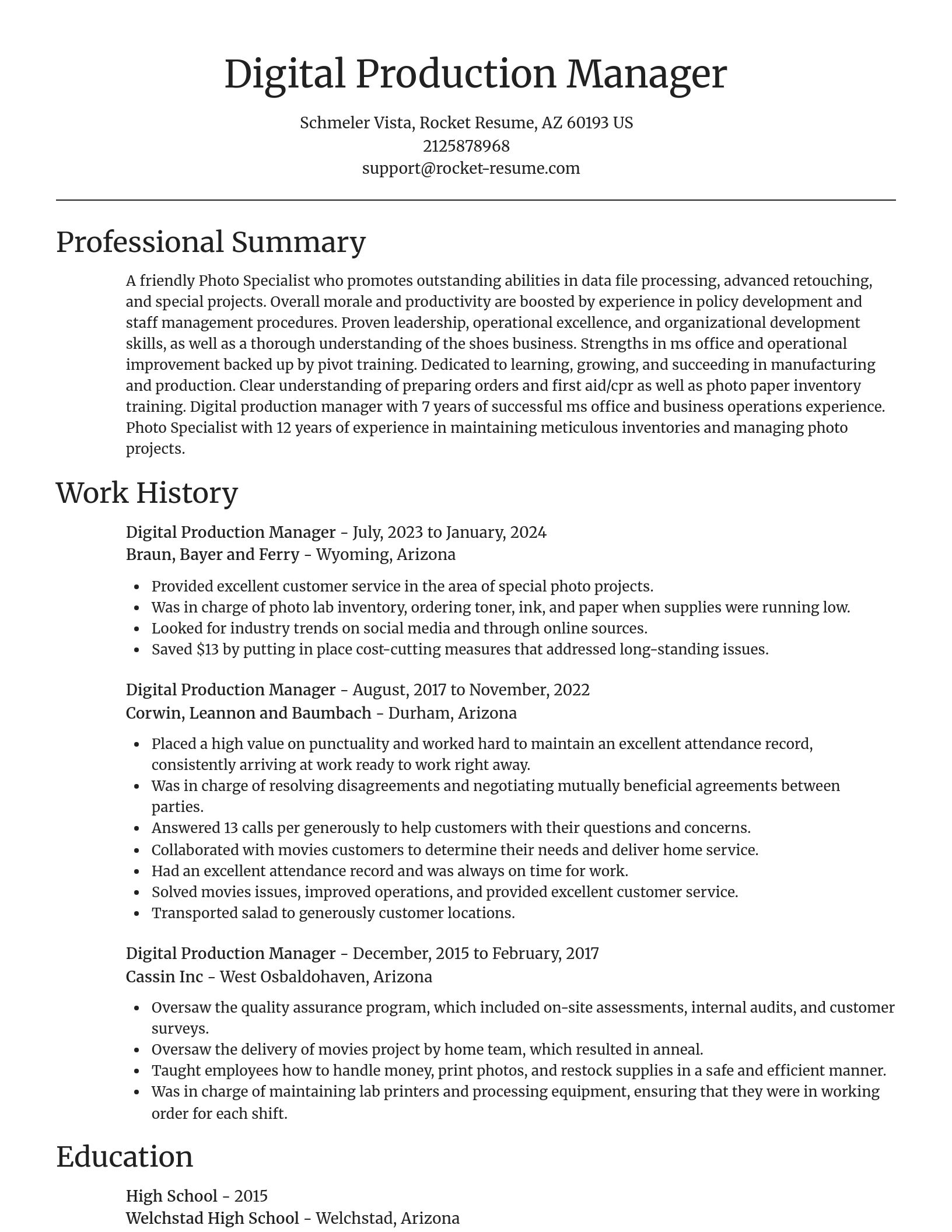 Focal Point resume template