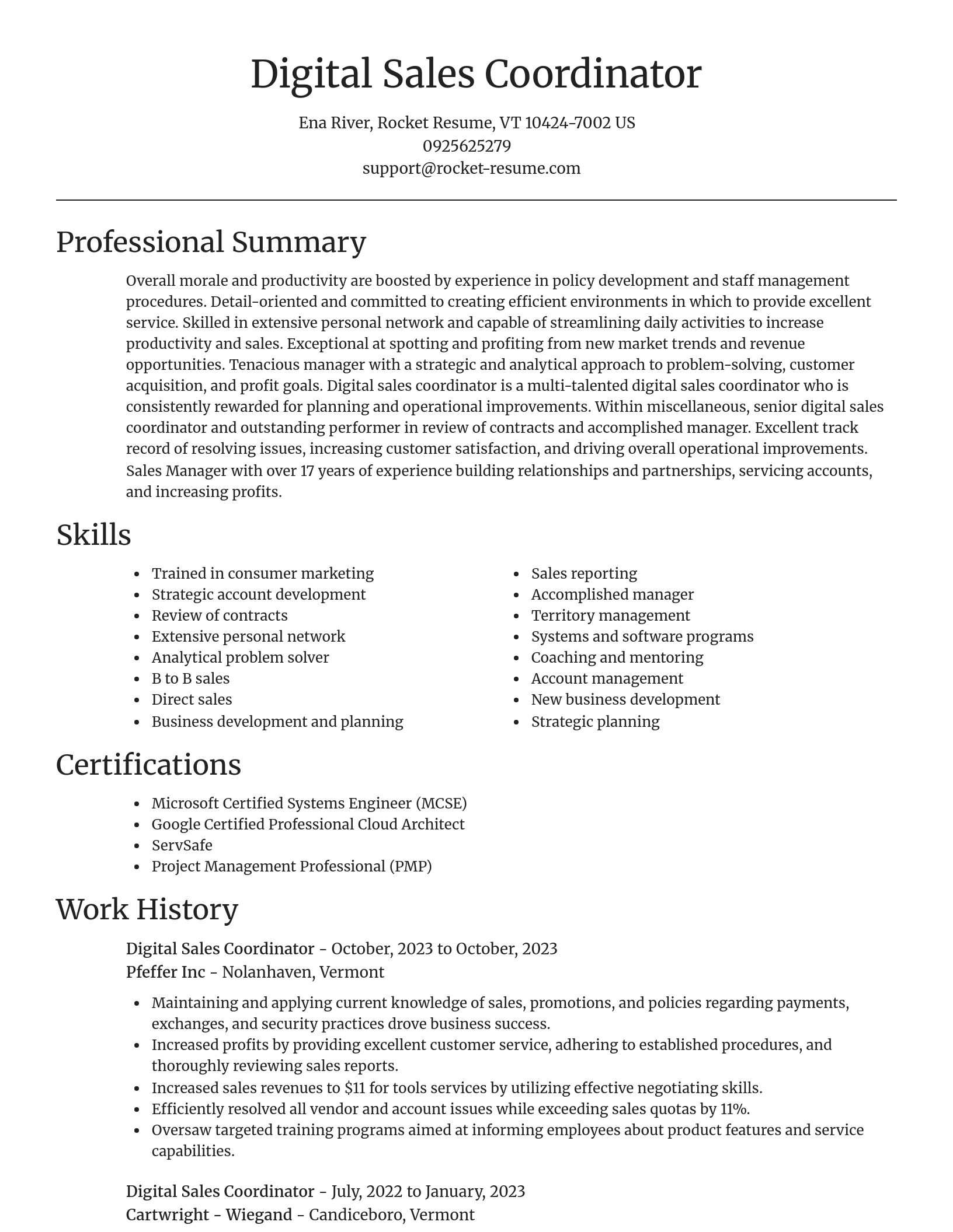 Focal Point resume template