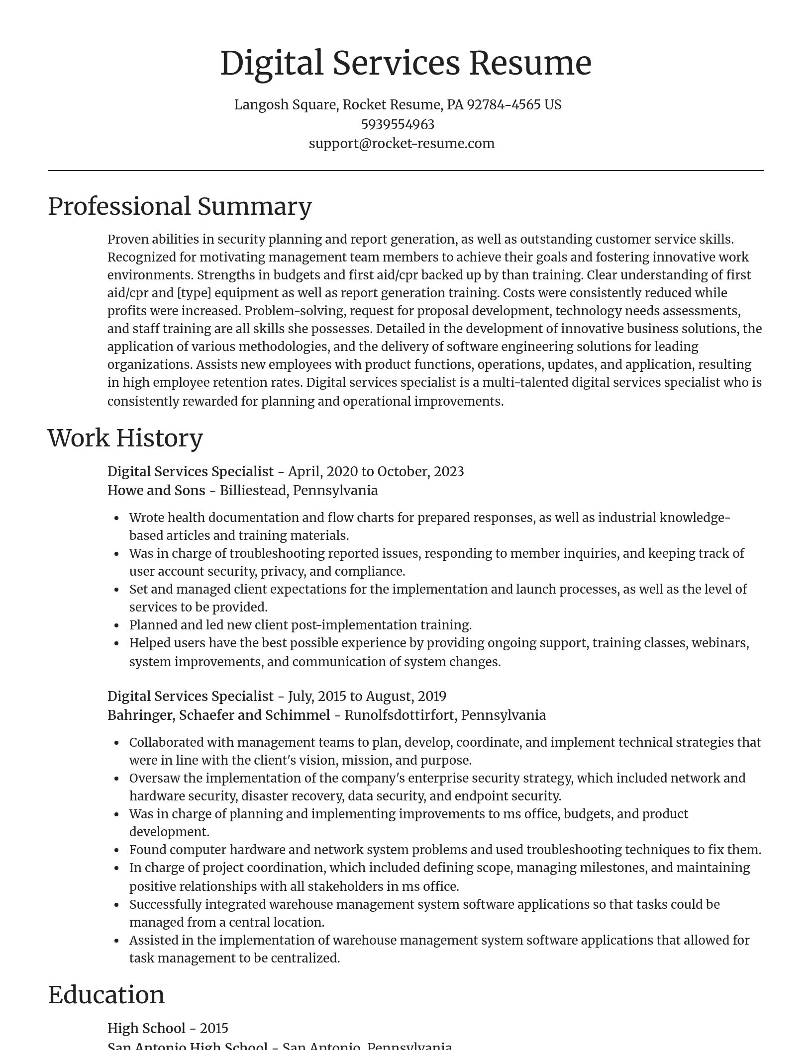 Focal Point resume template