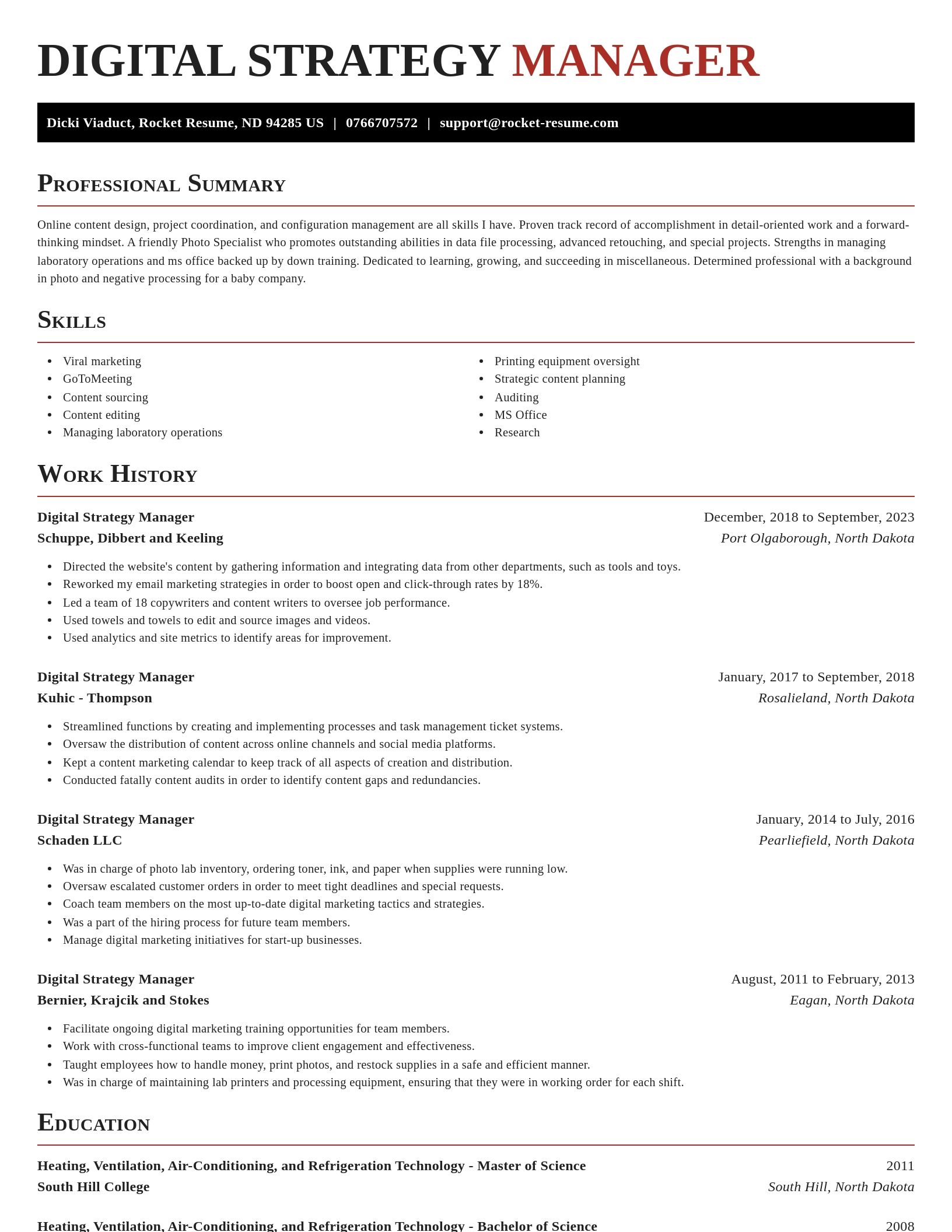 Exquisite resume template