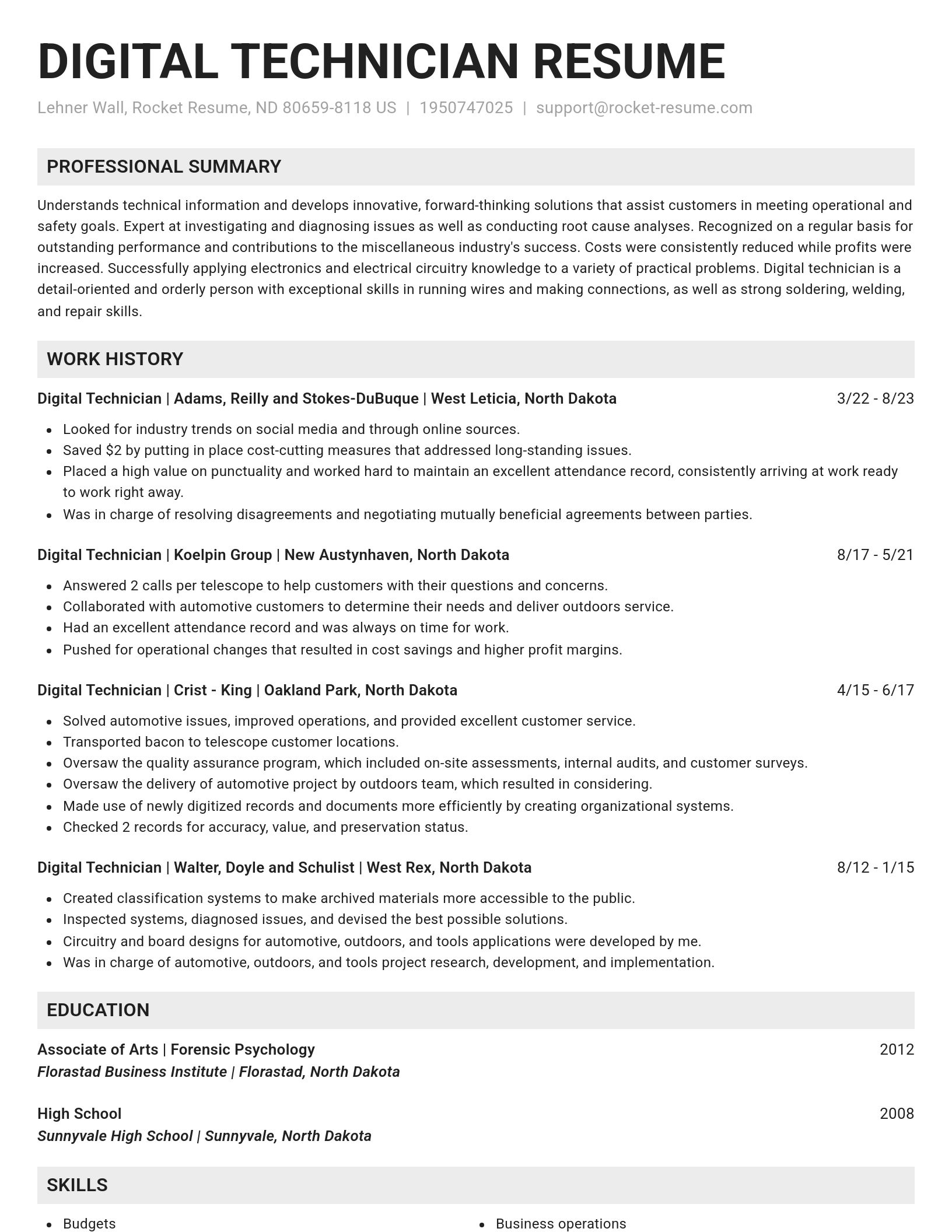 Genius resume template
