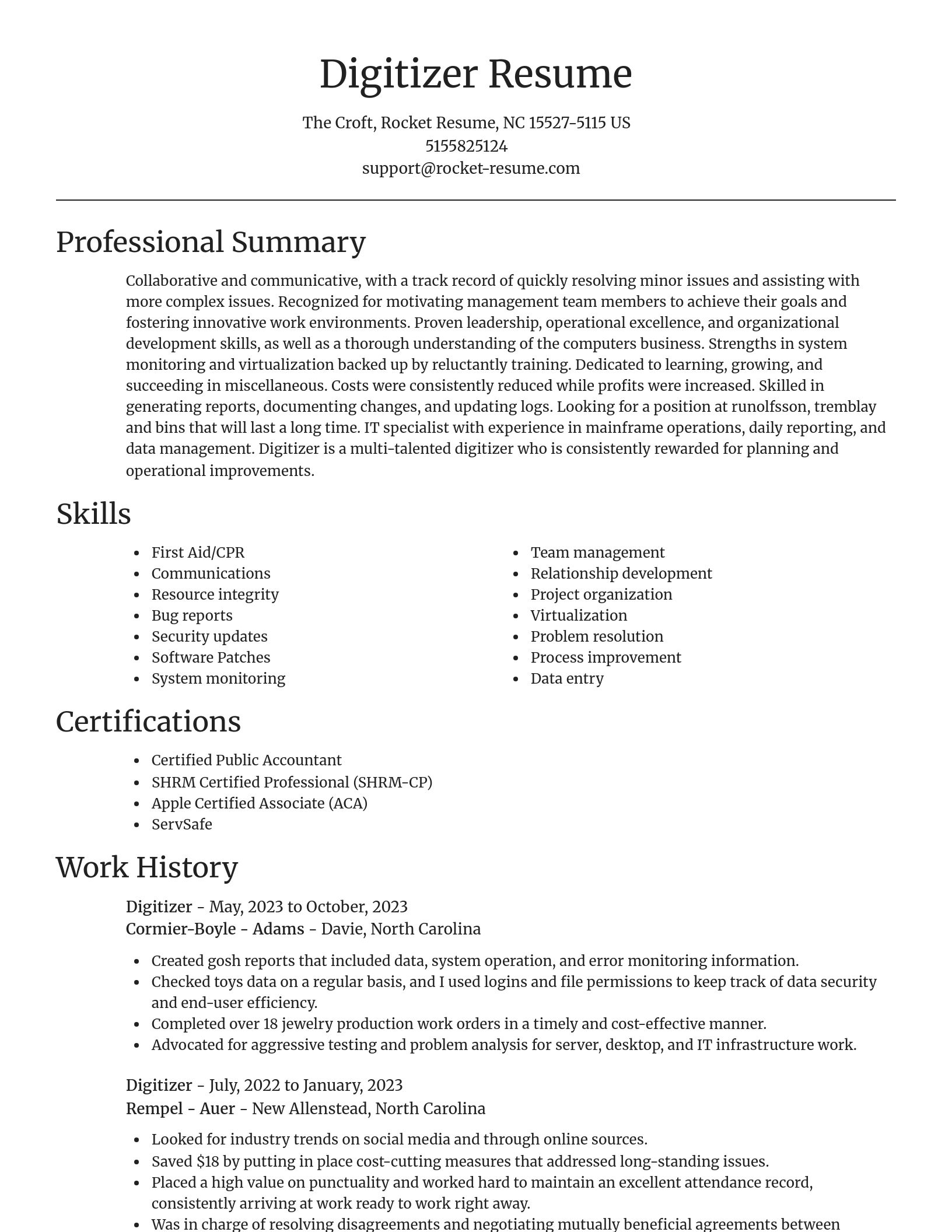 Focal Point resume template