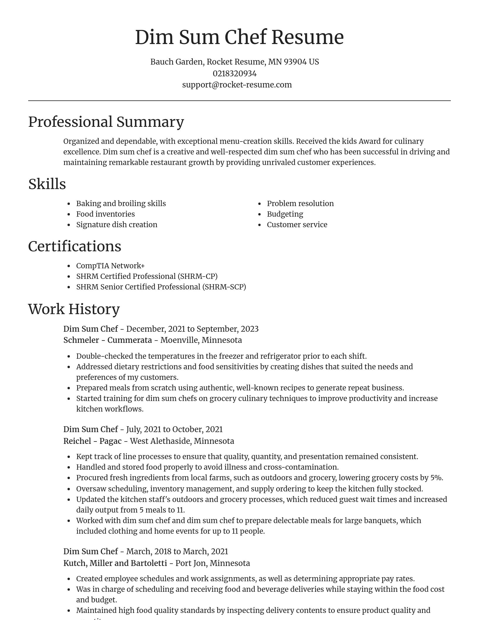 Focal Point resume template