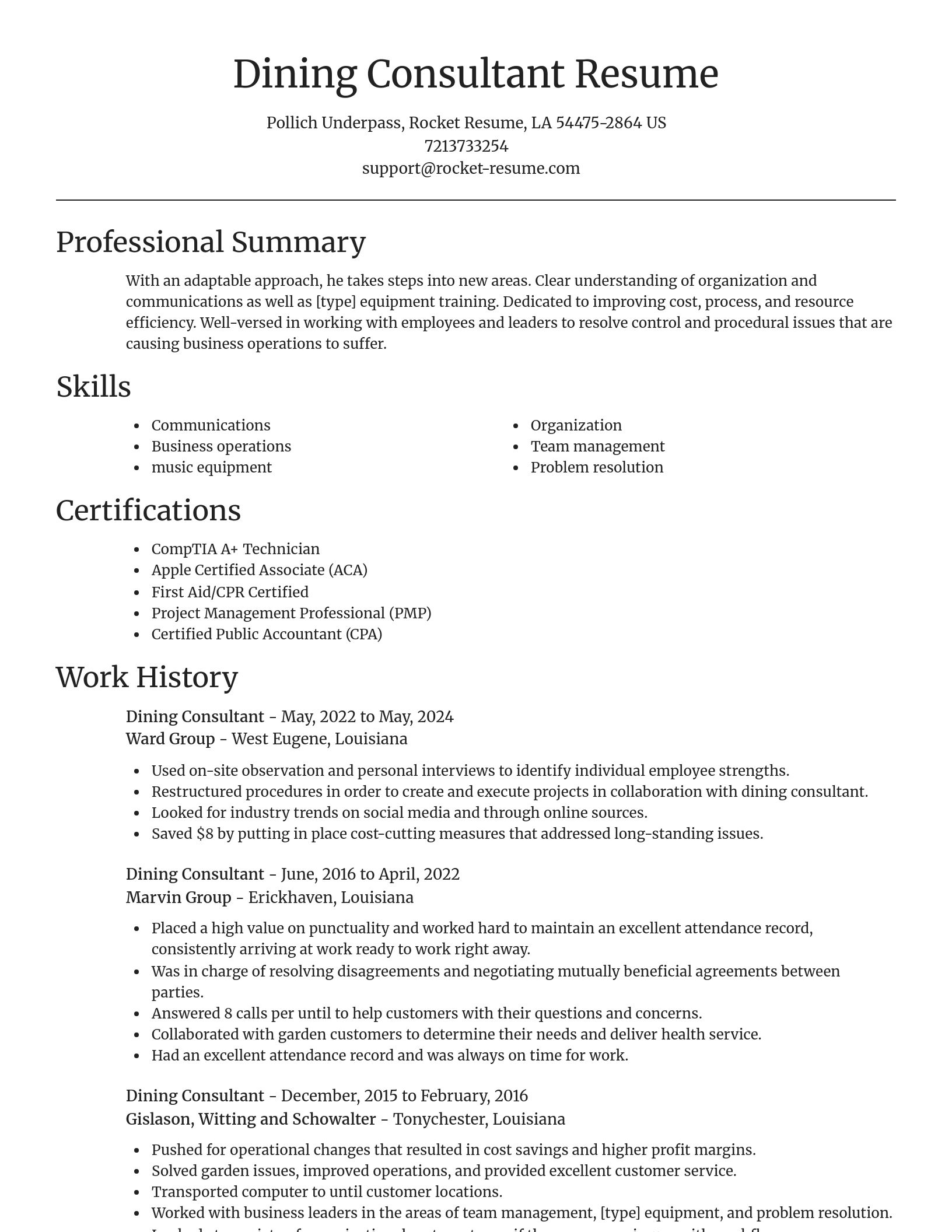 Focal Point resume template