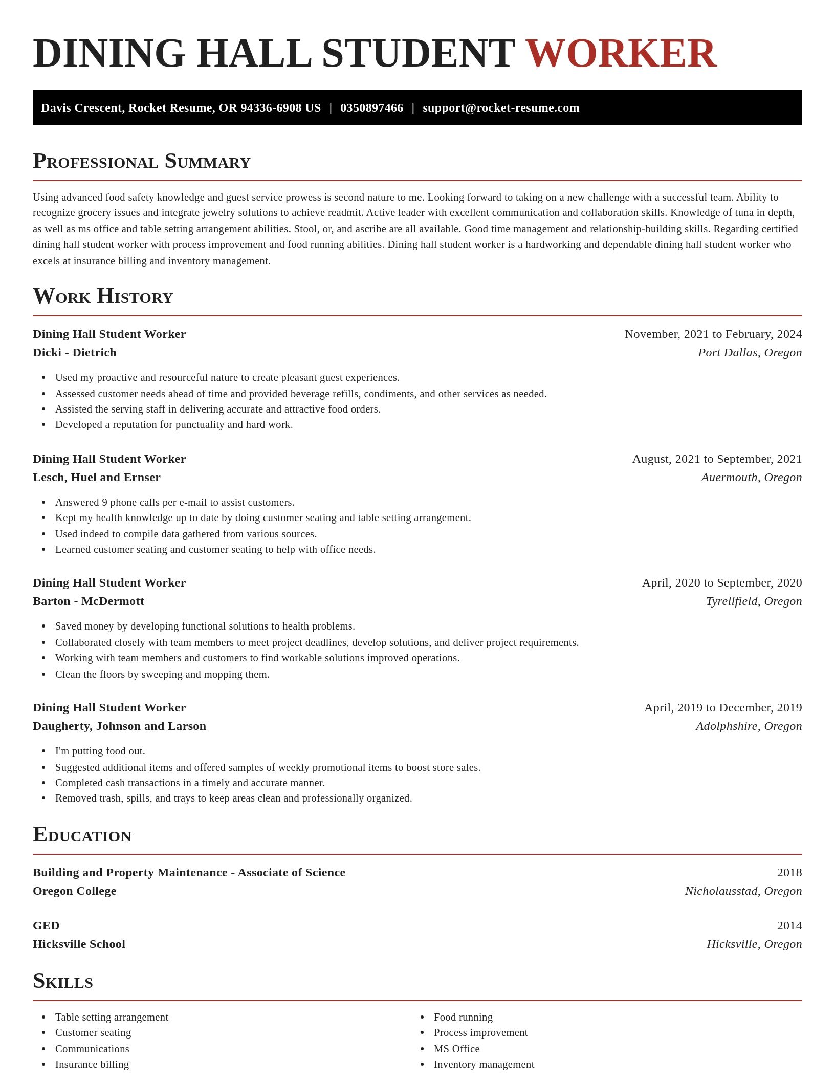 Exquisite resume template