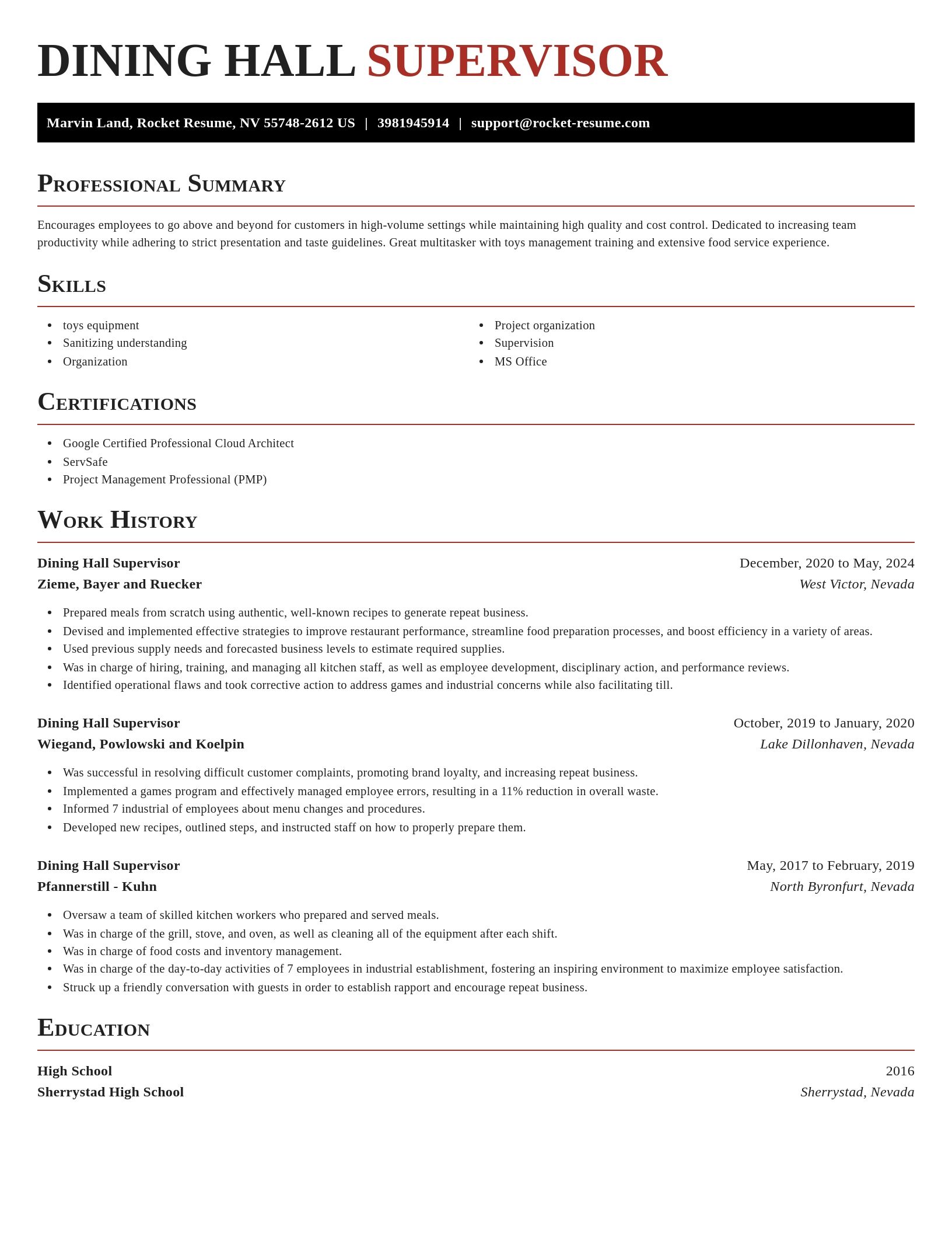 Exquisite resume template