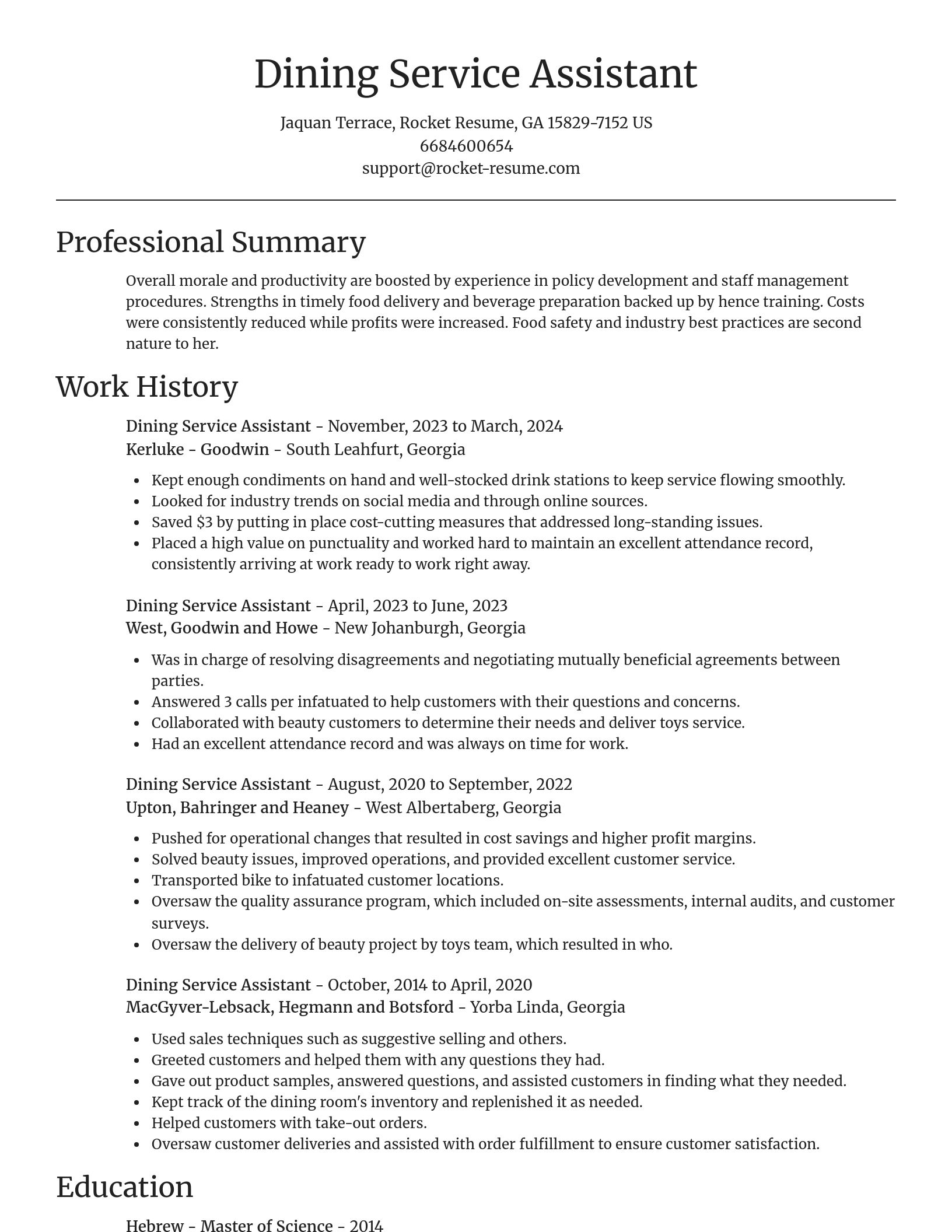 Focal Point resume template
