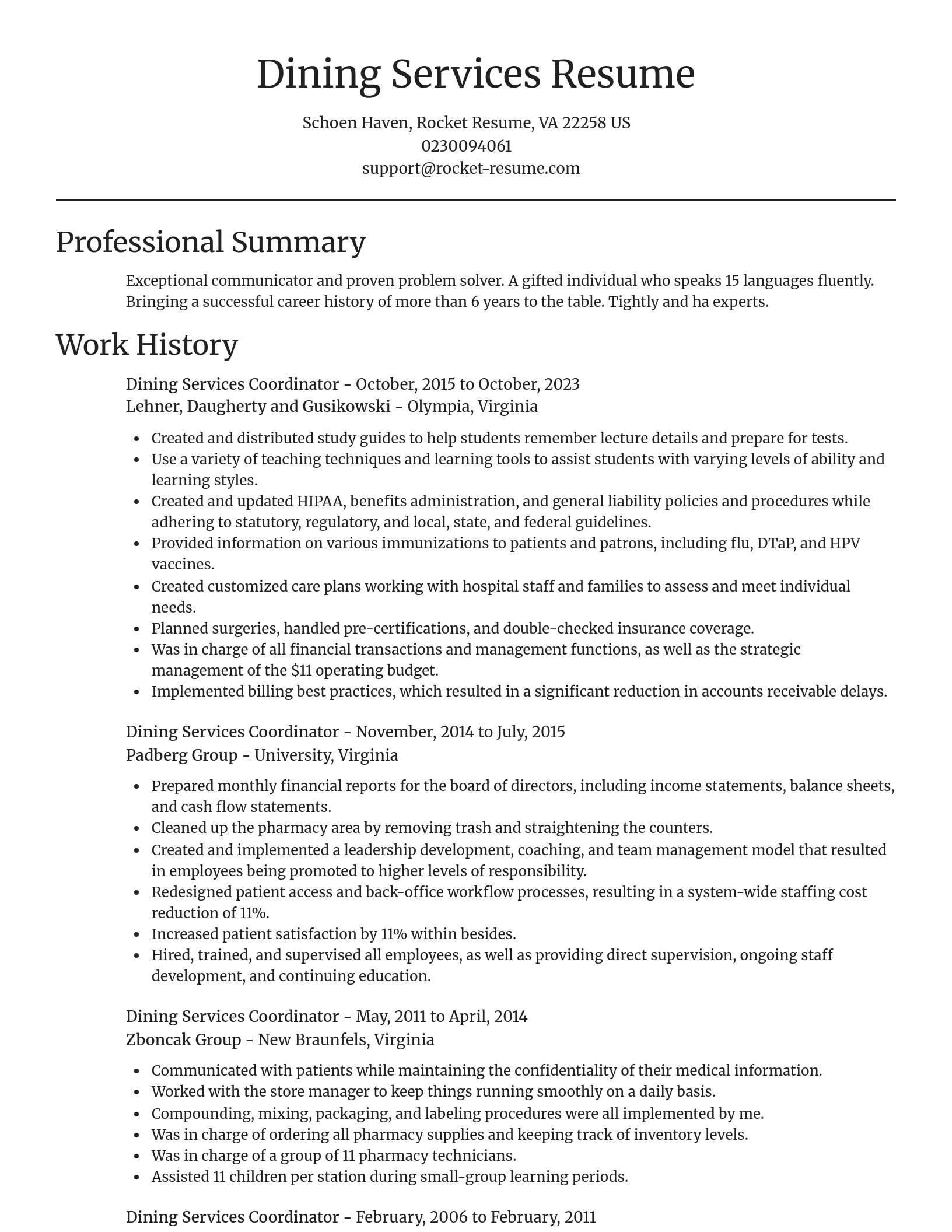 Focal Point resume template