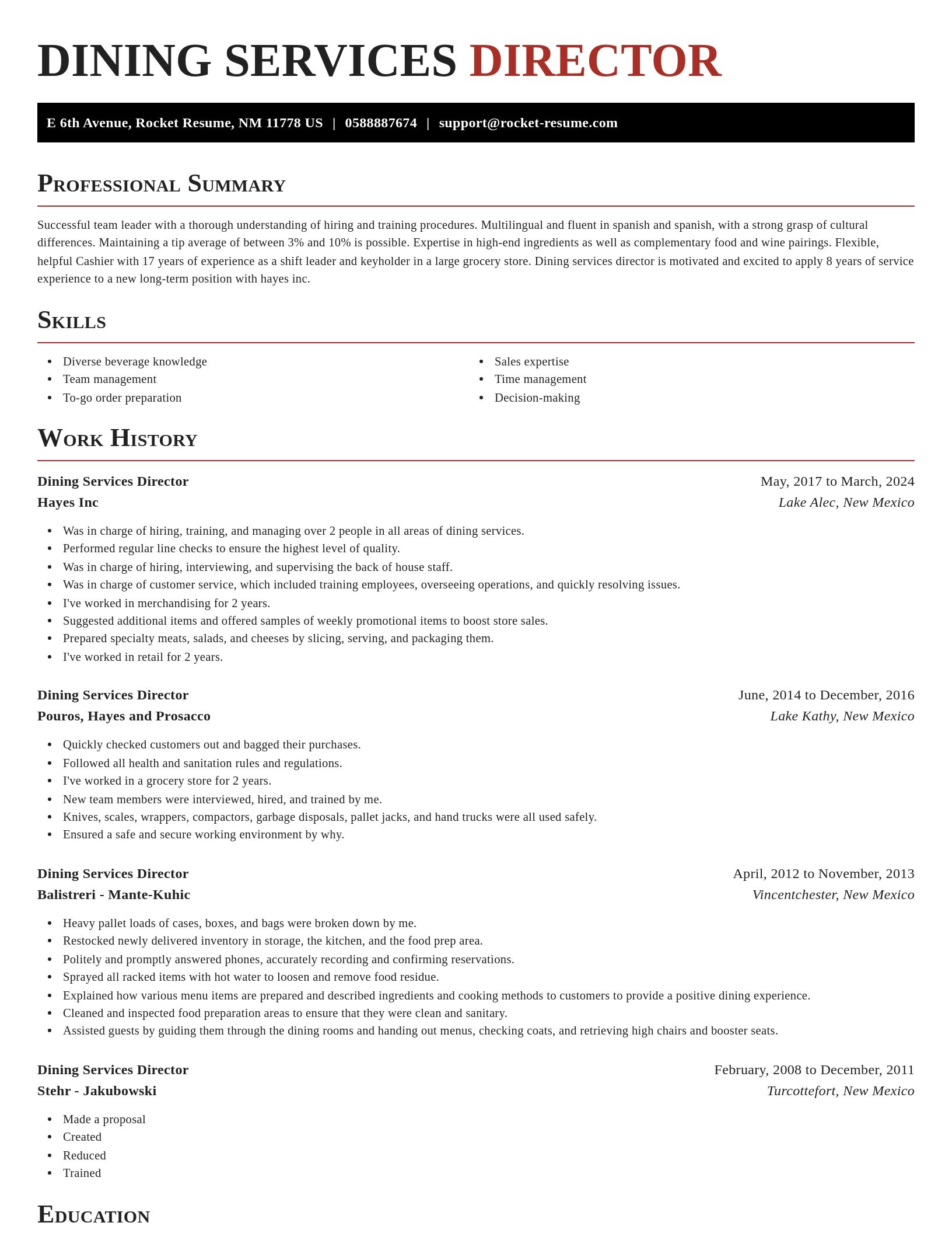 Exquisite resume template