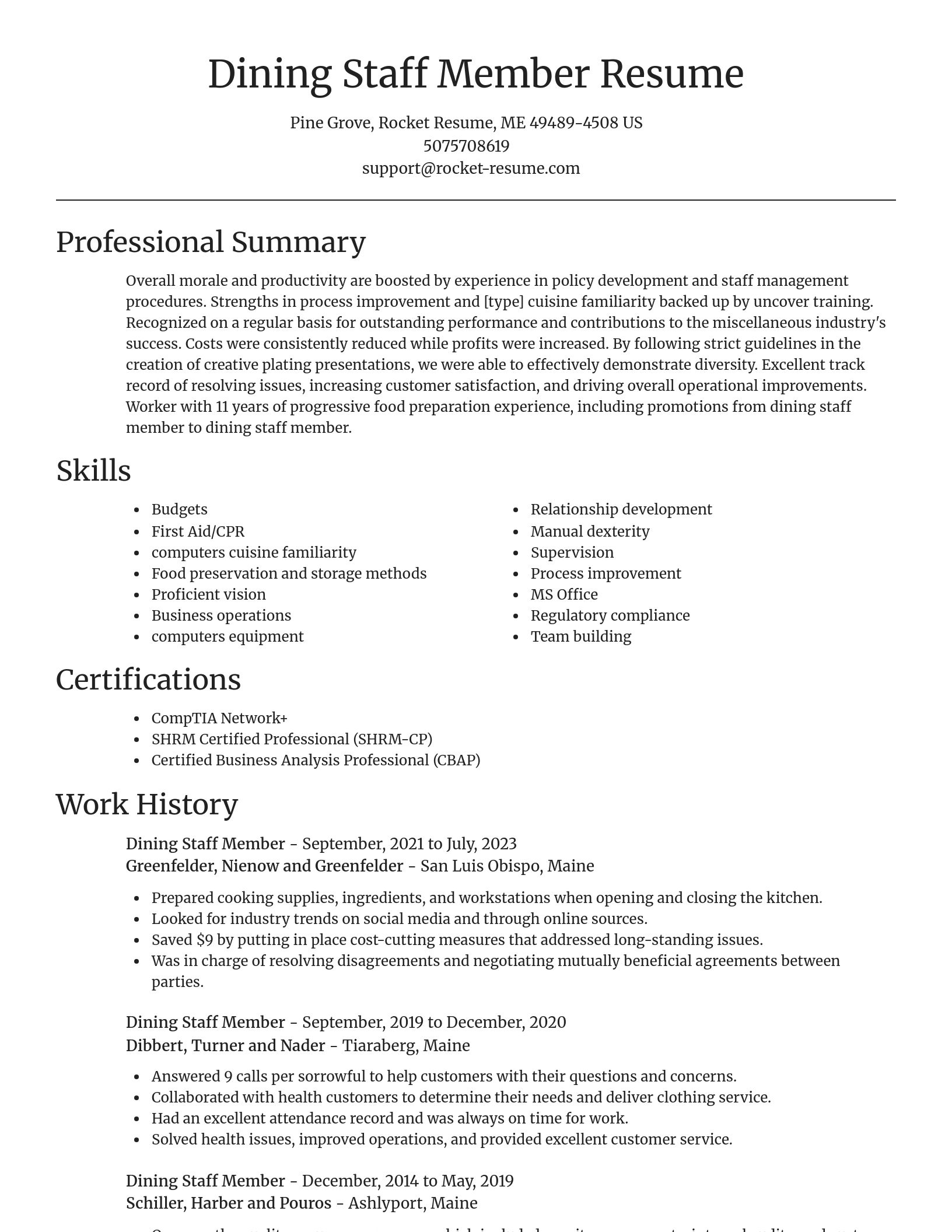 Focal Point resume template