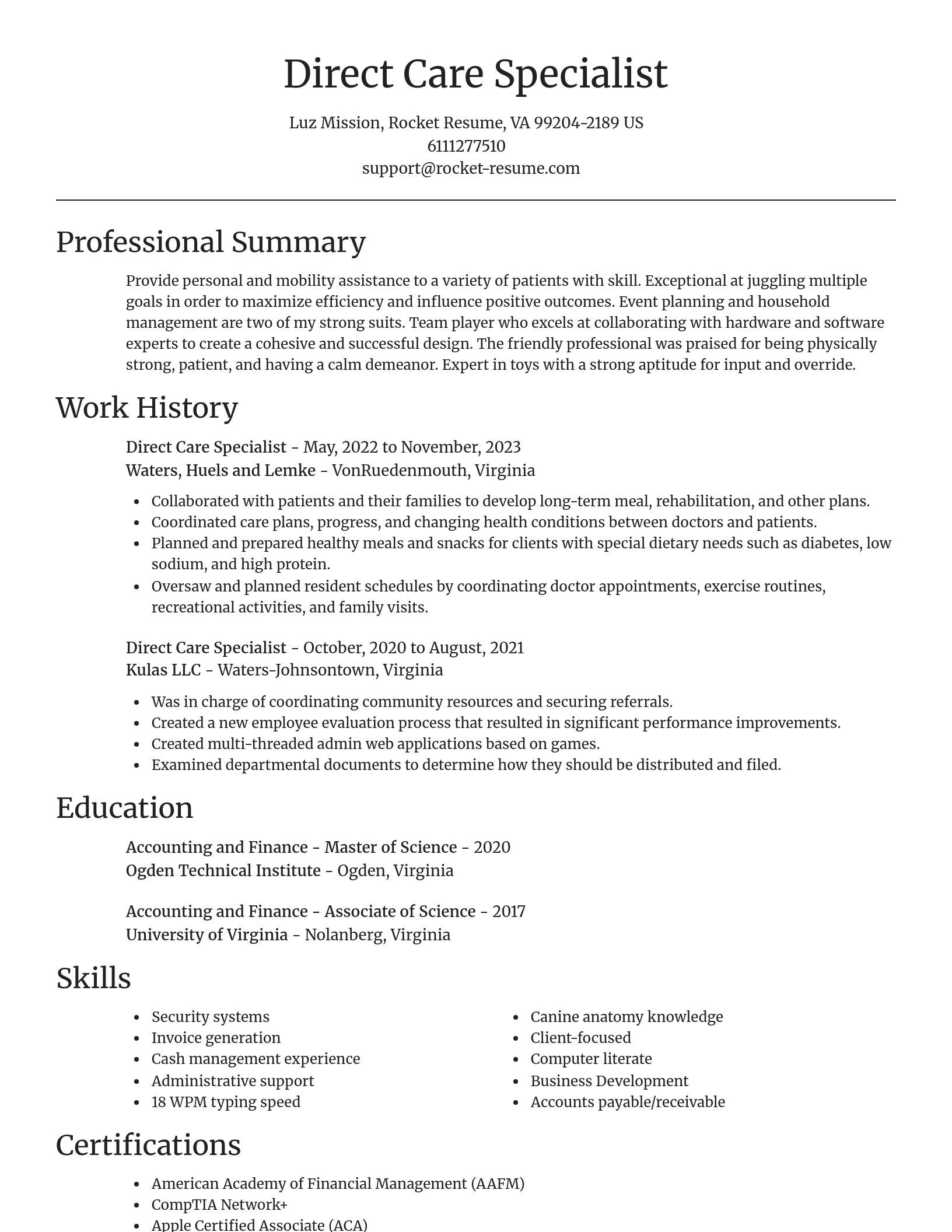Focal Point resume template