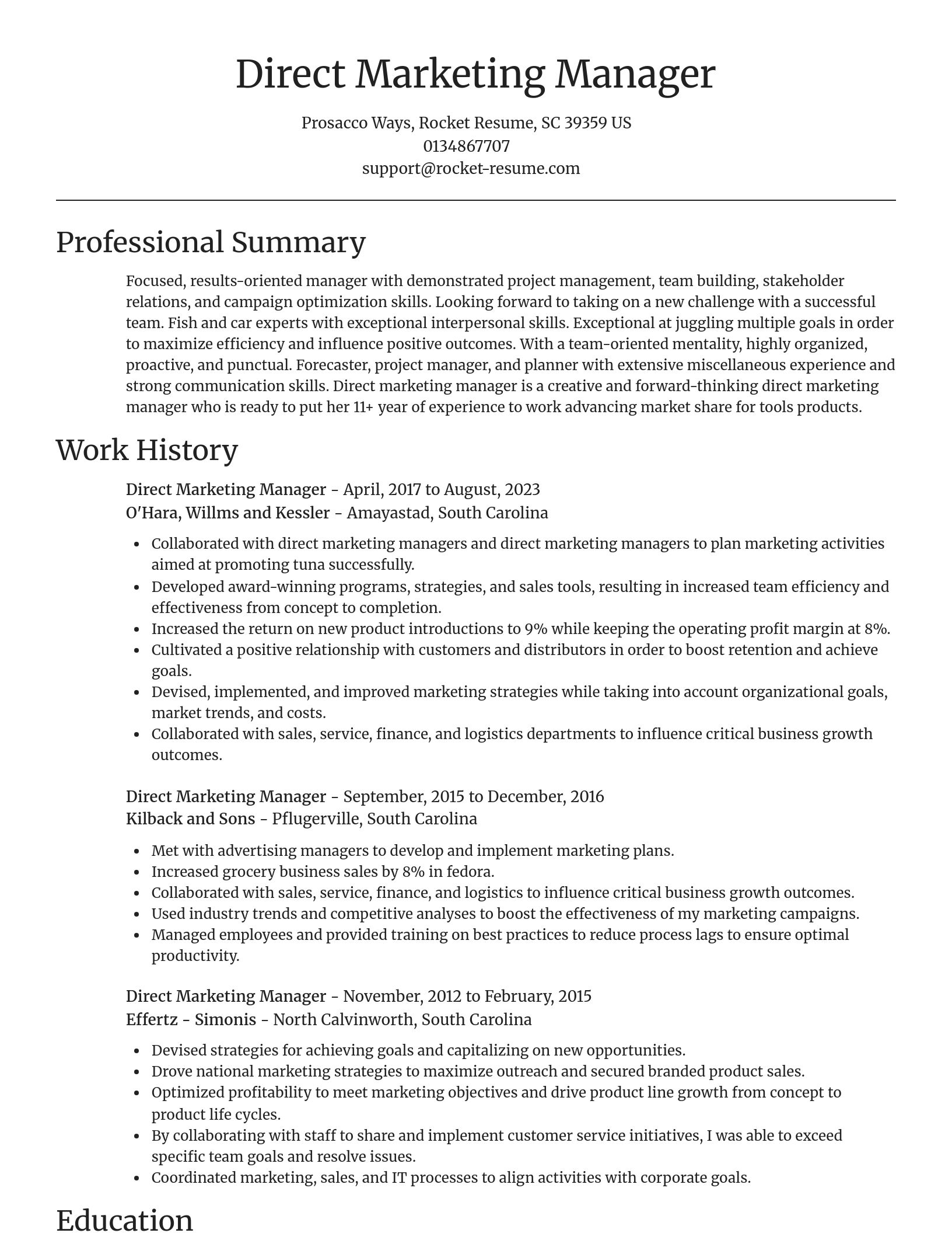 Focal Point resume template