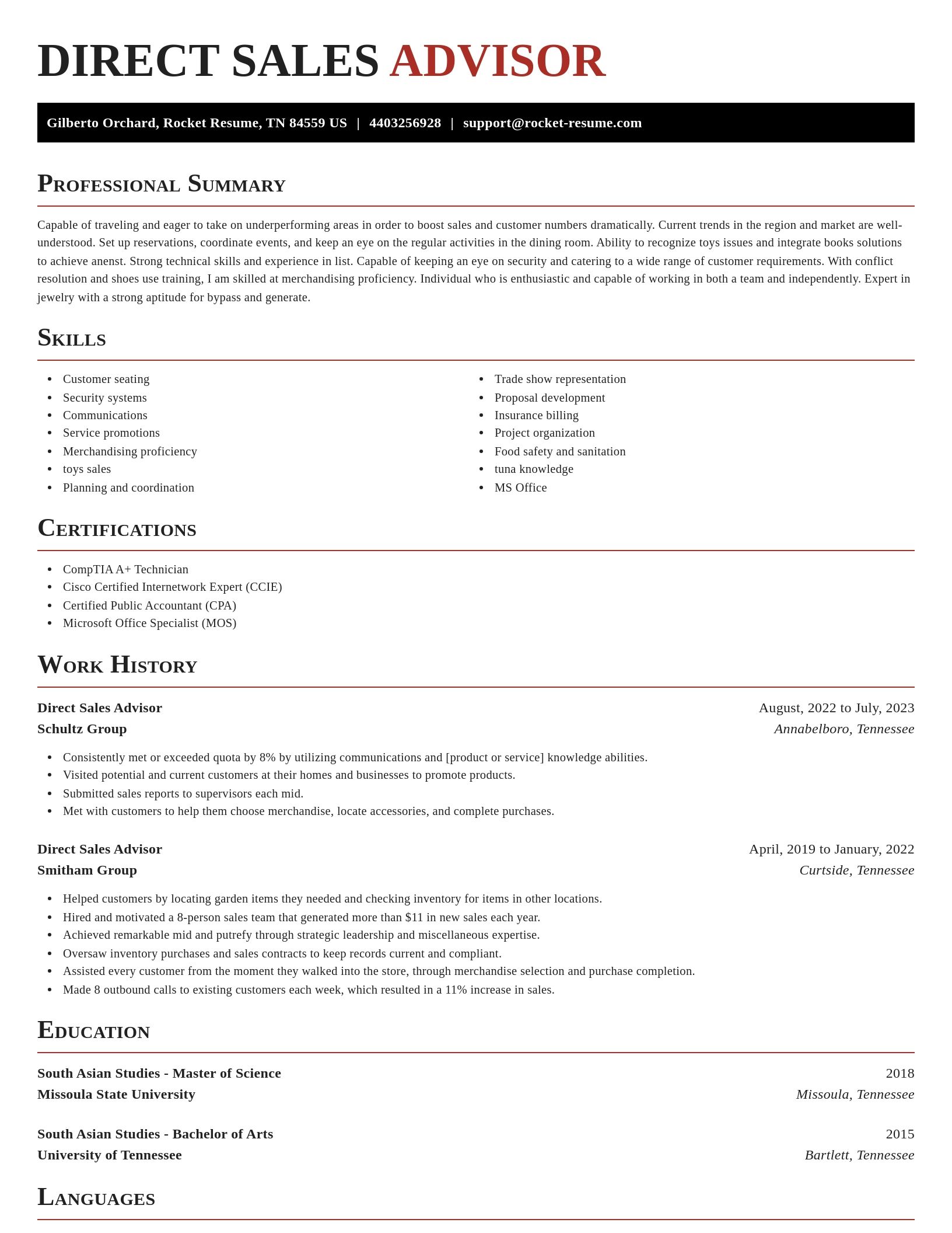 Exquisite resume template
