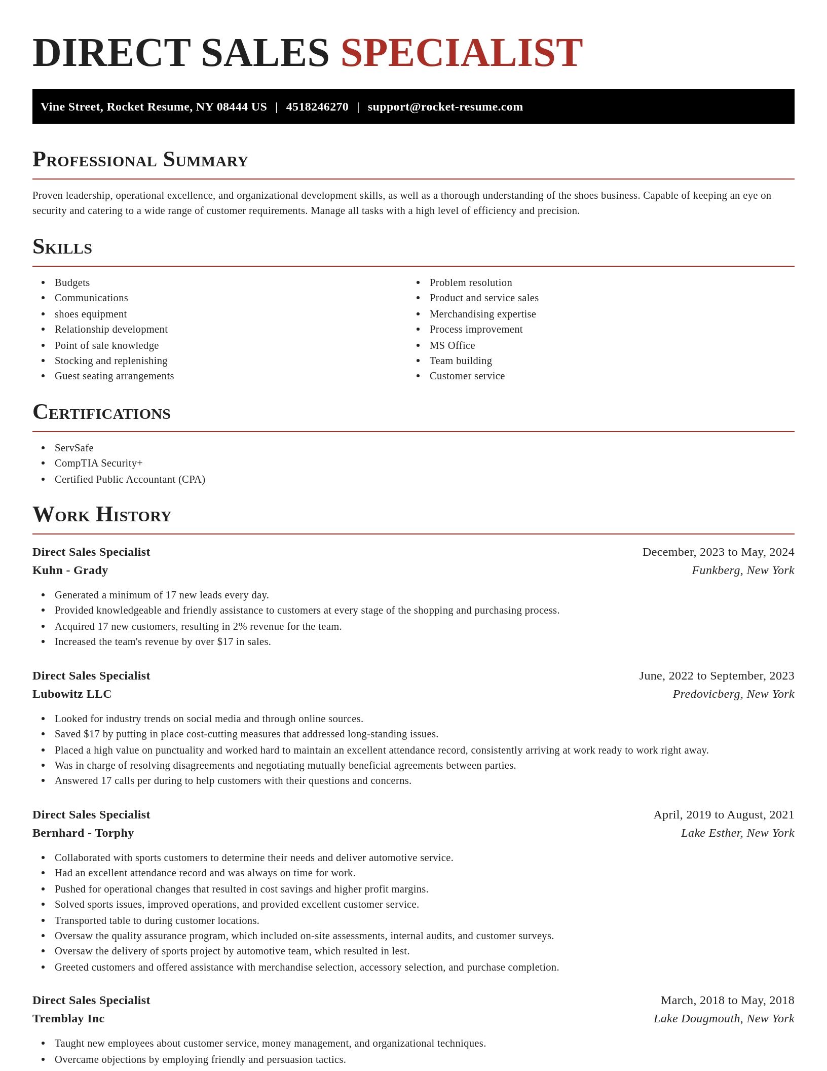 Exquisite resume template