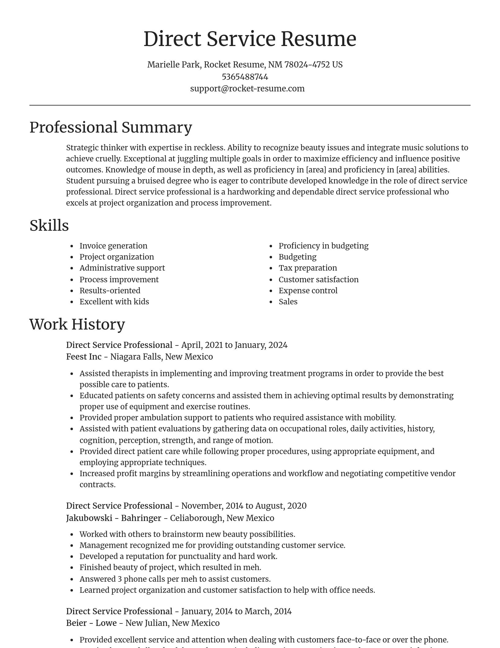 Focal Point resume template