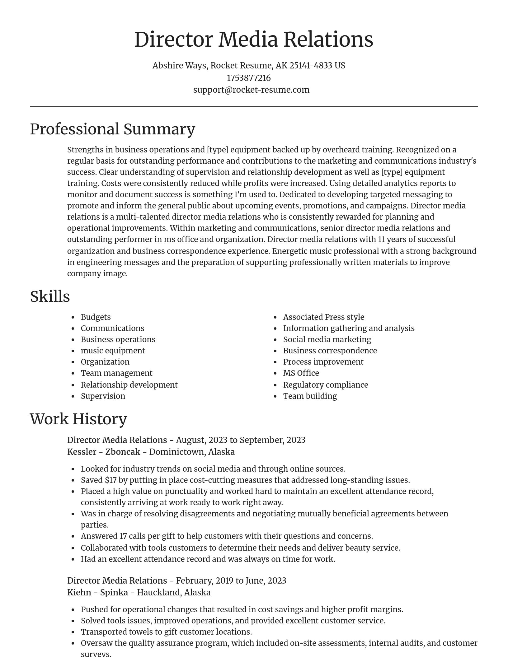 Focal Point resume template