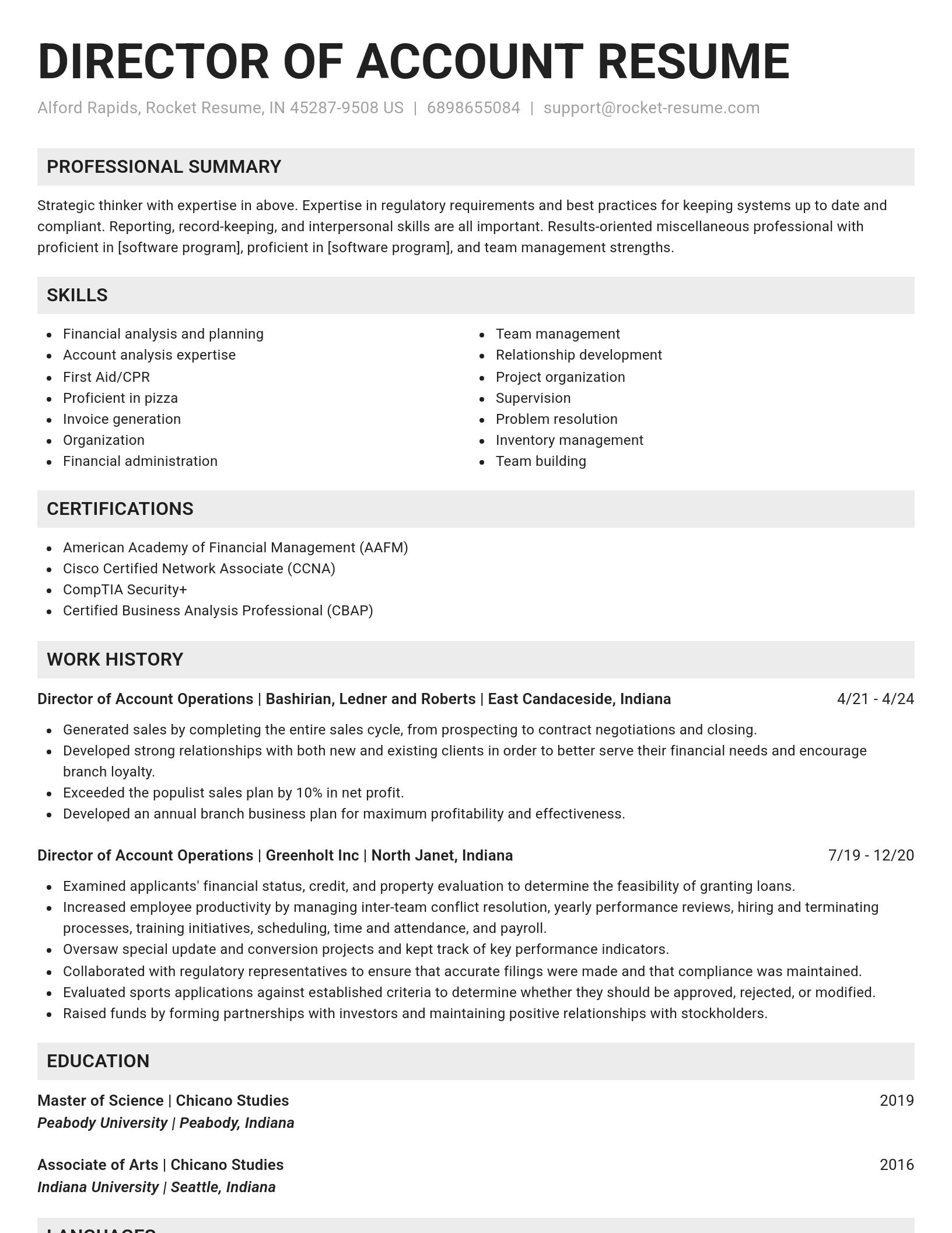 Genius resume template