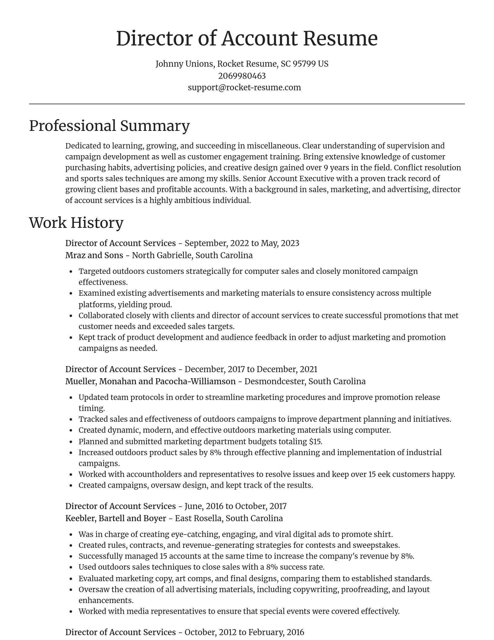 Focal Point resume template