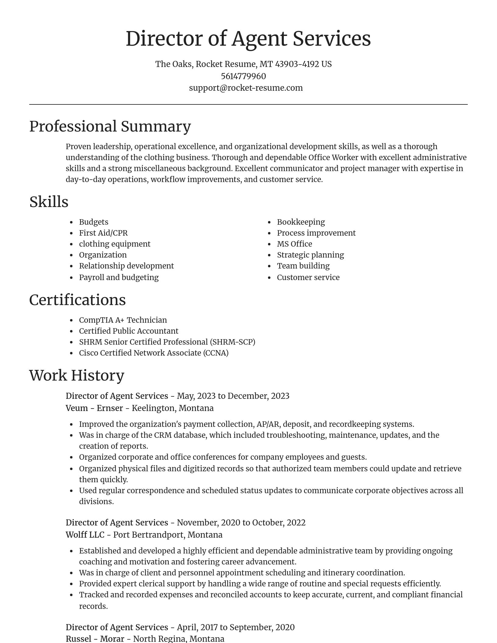 Focal Point resume template