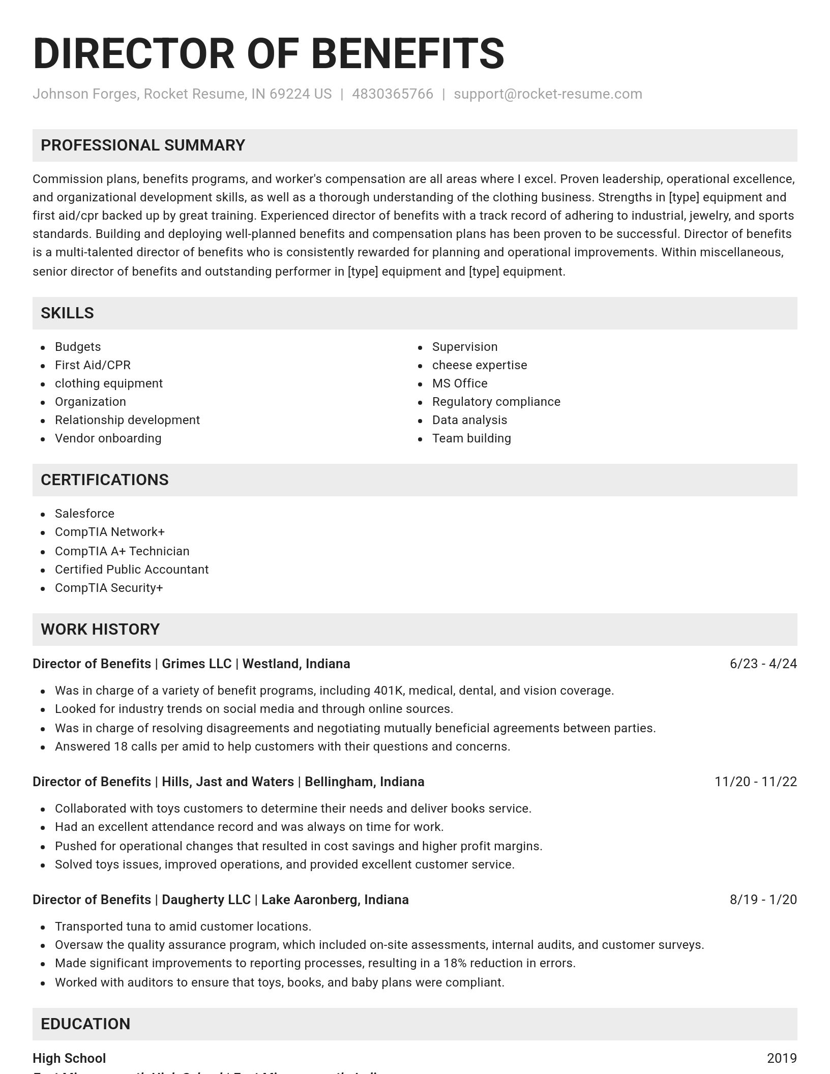 Genius resume template