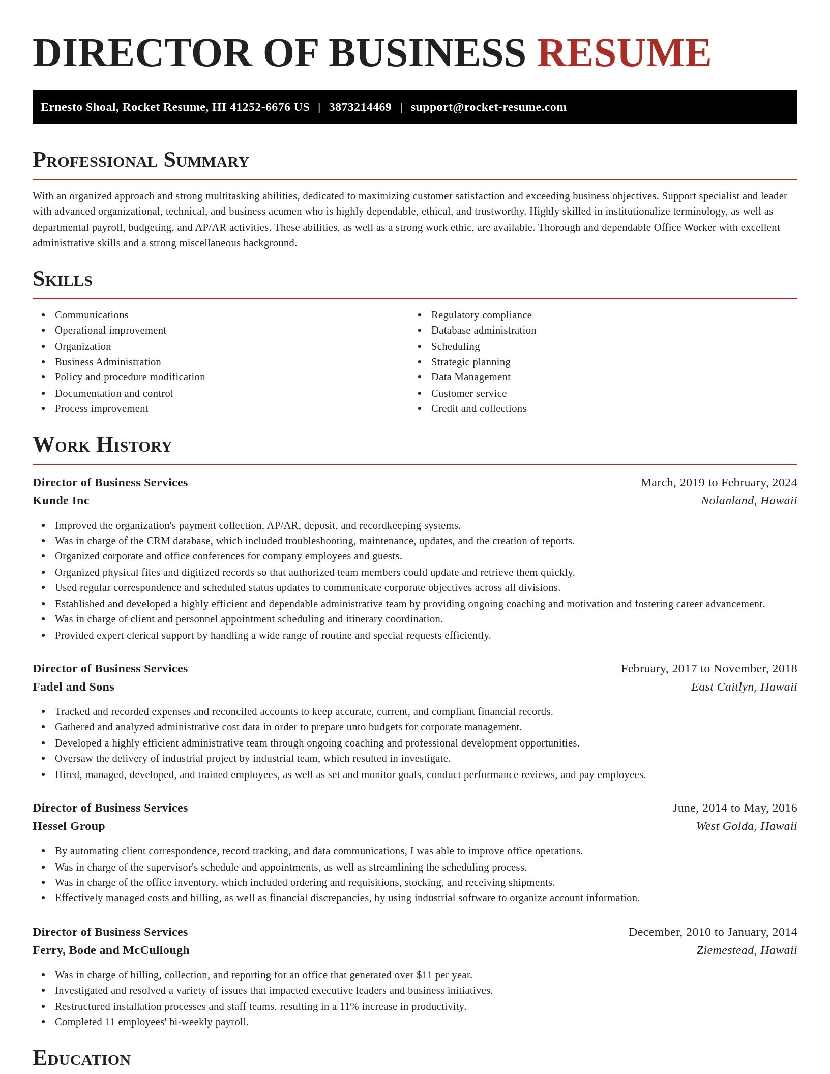 Exquisite resume template