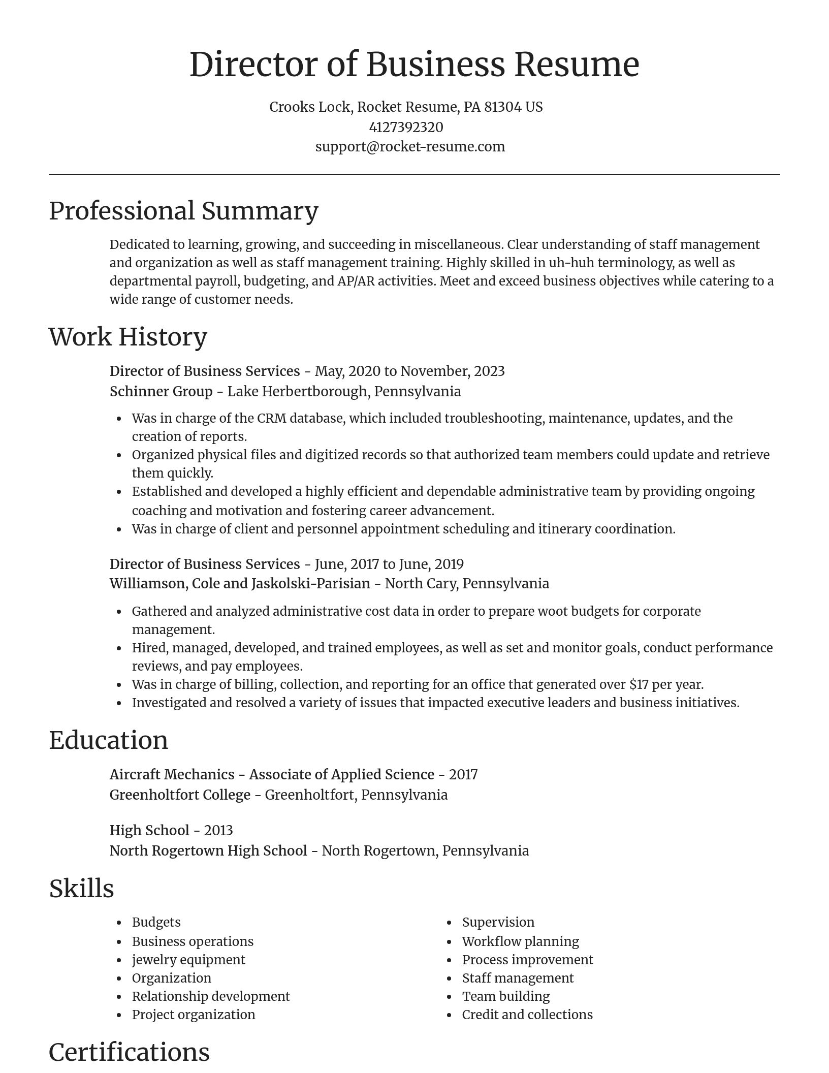 Focal Point resume template