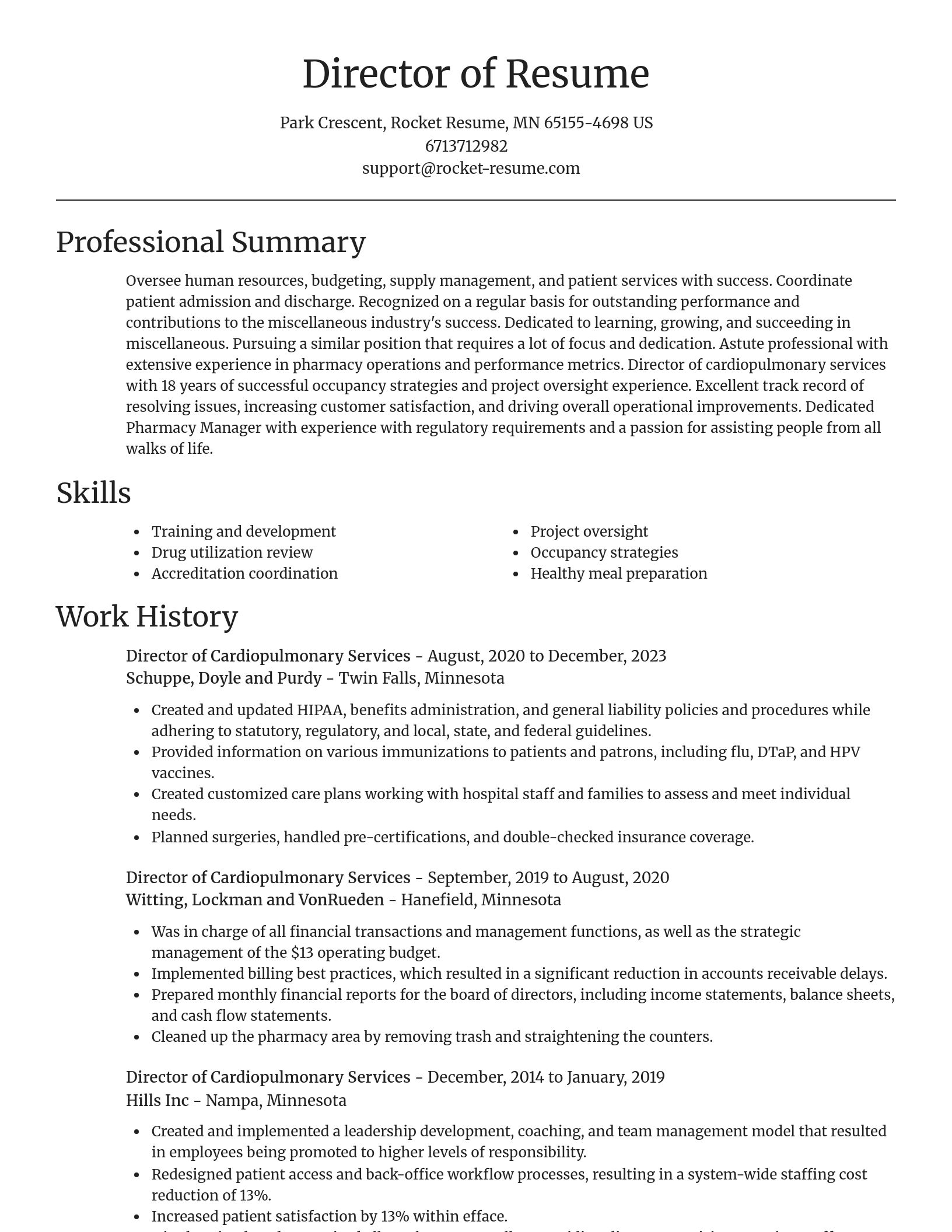 Focal Point resume template