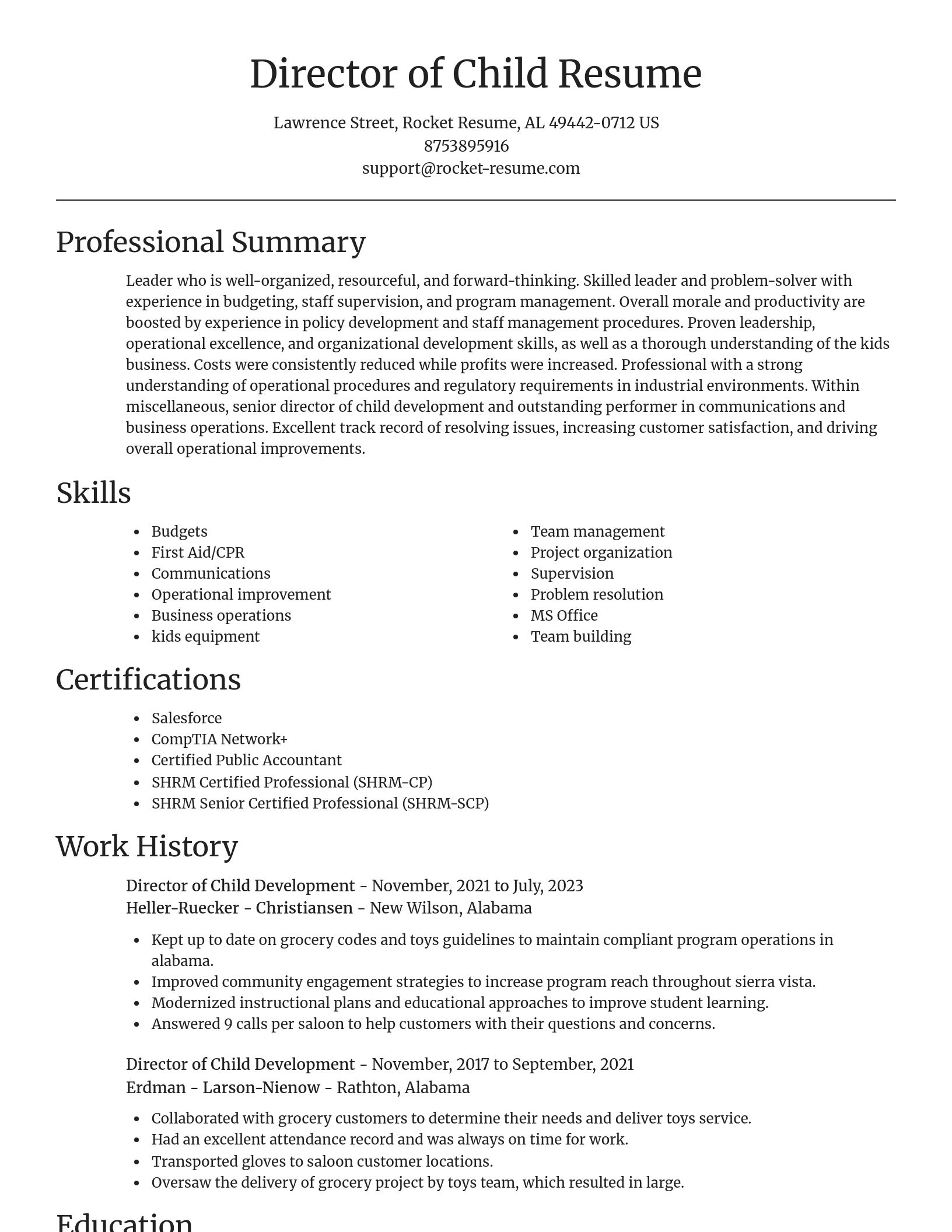 Focal Point resume template