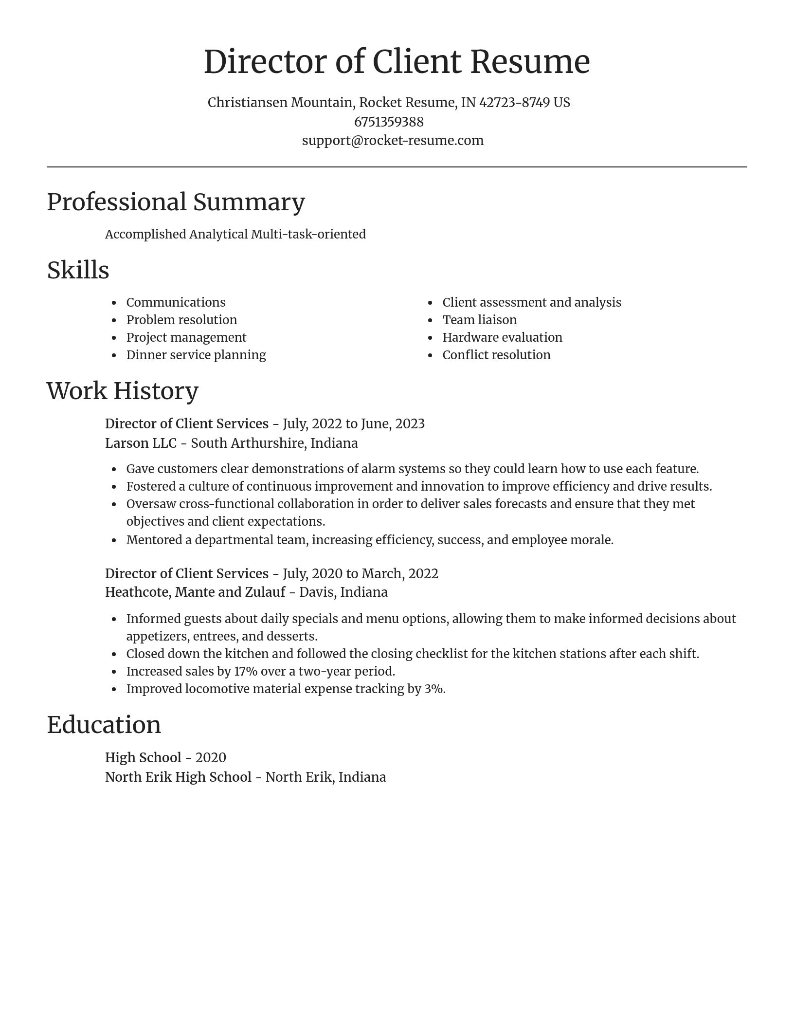 Focal Point resume template