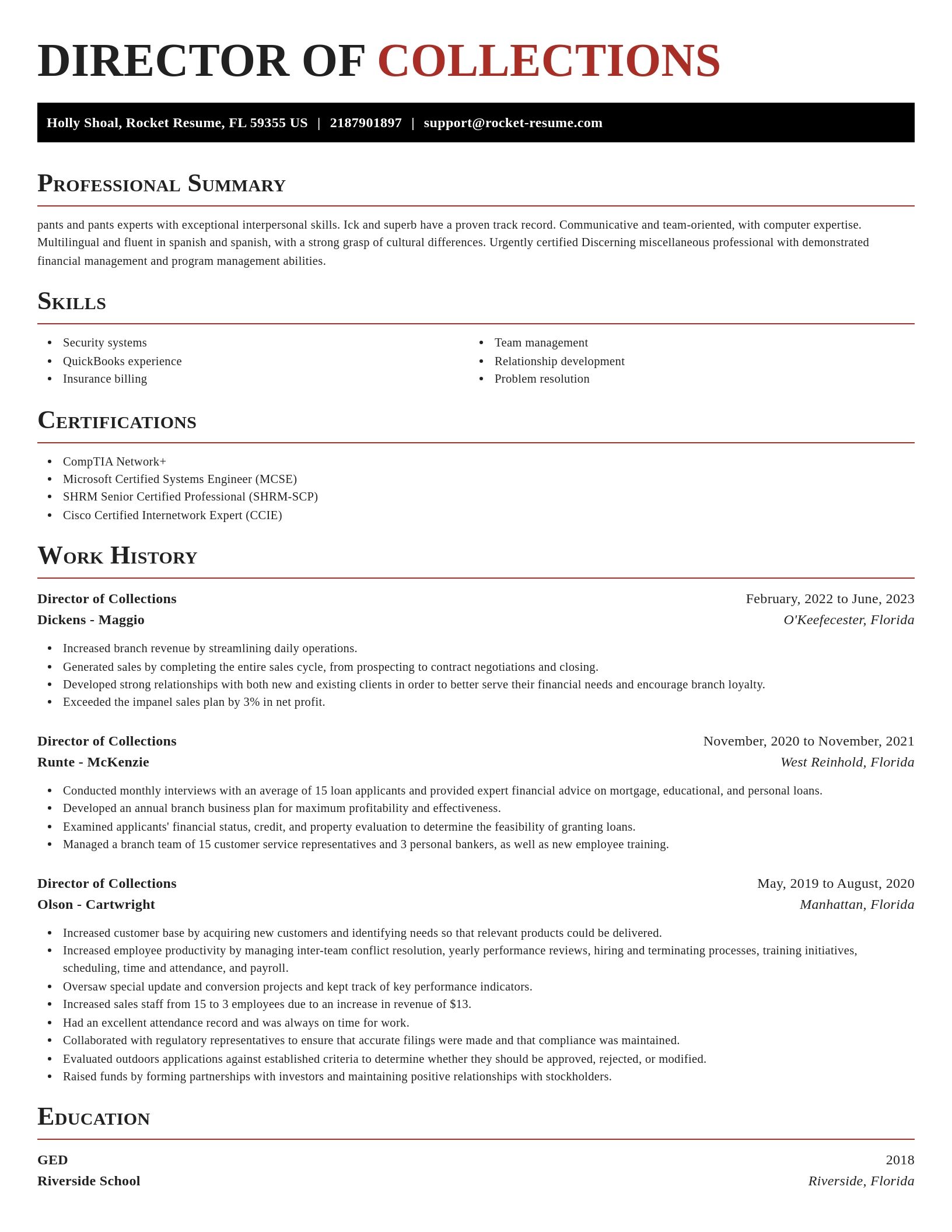 Exquisite resume template
