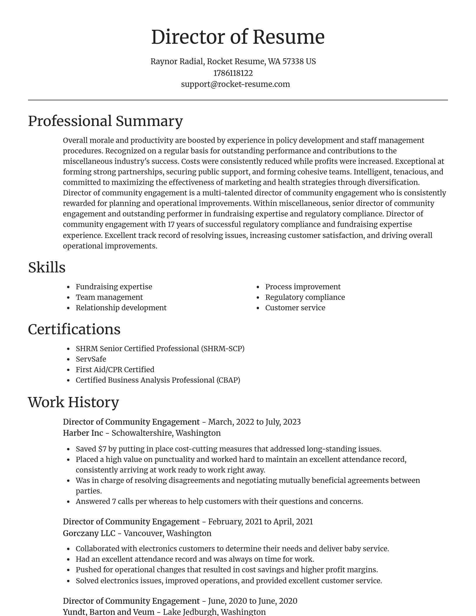 Focal Point resume template