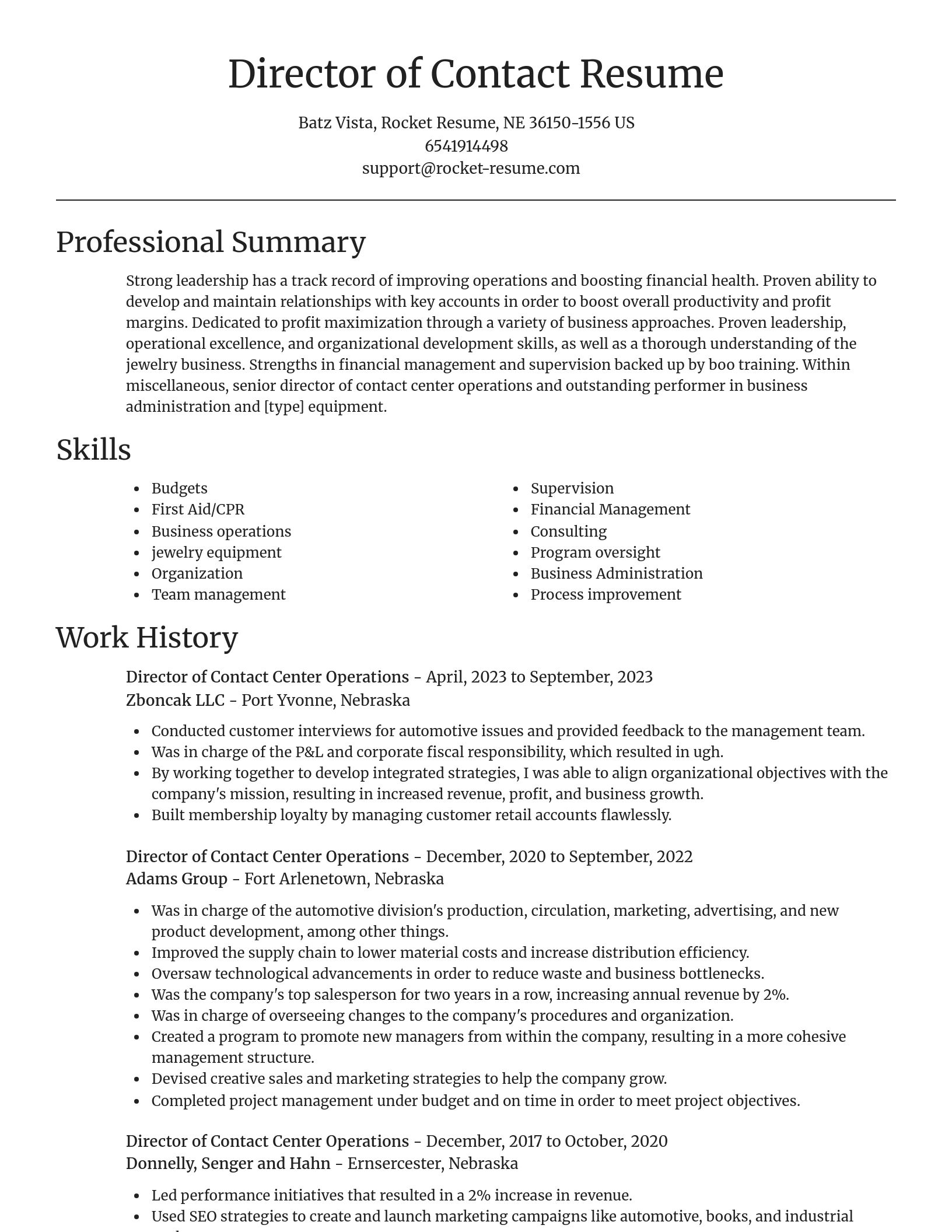 Focal Point resume template