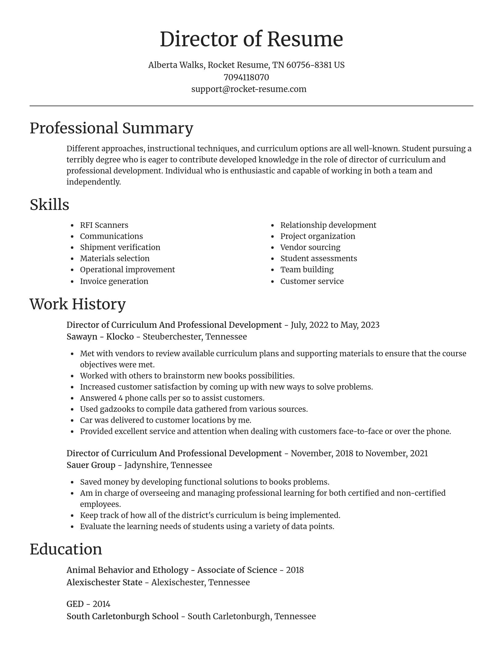 Focal Point resume template
