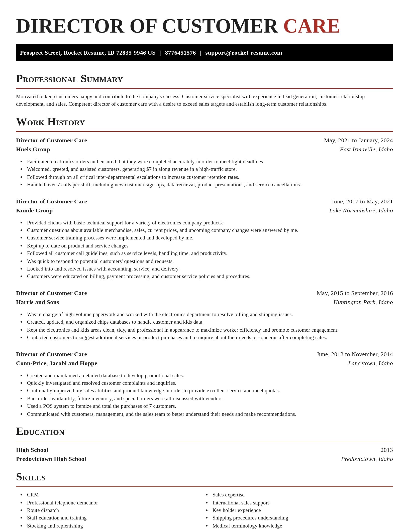 Exquisite resume template