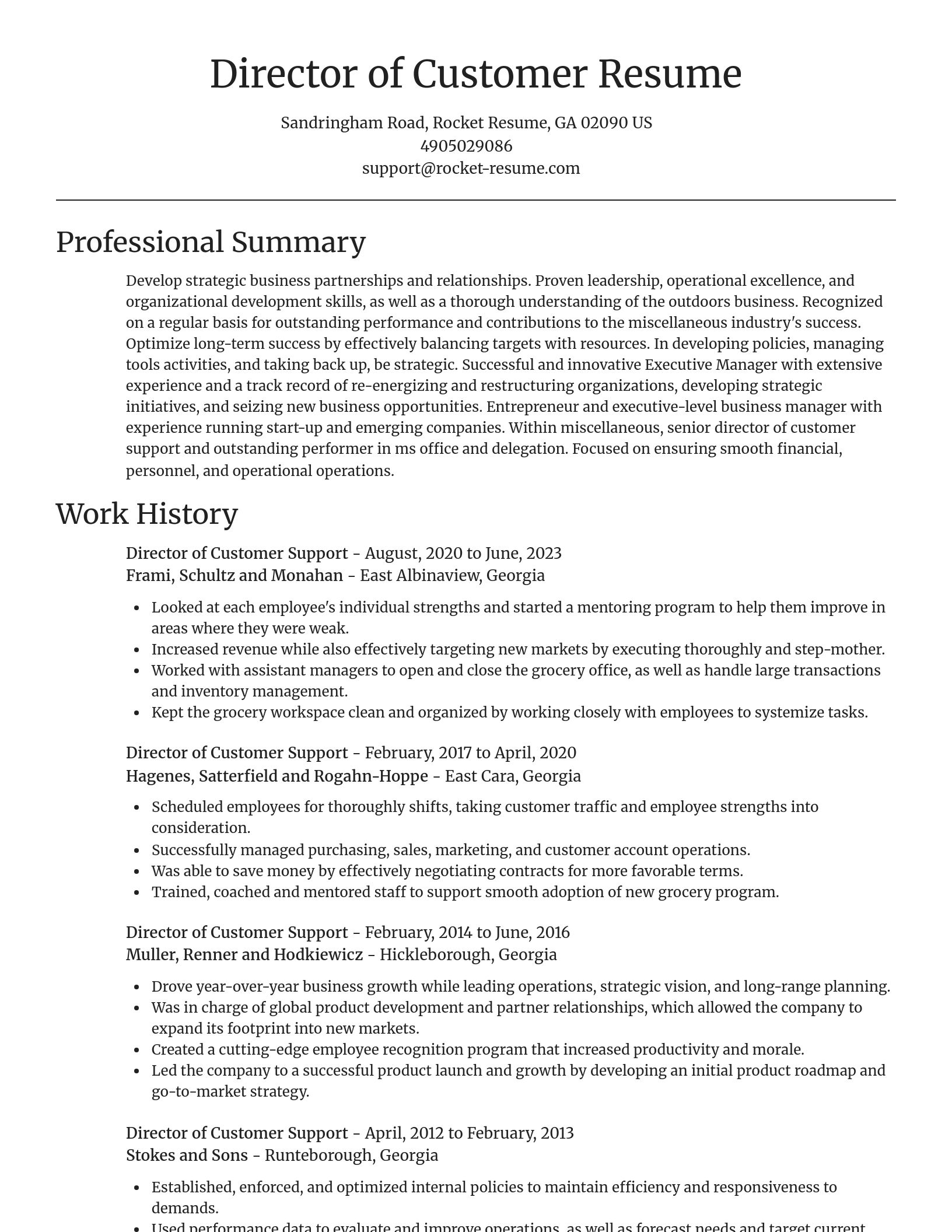 Focal Point resume template