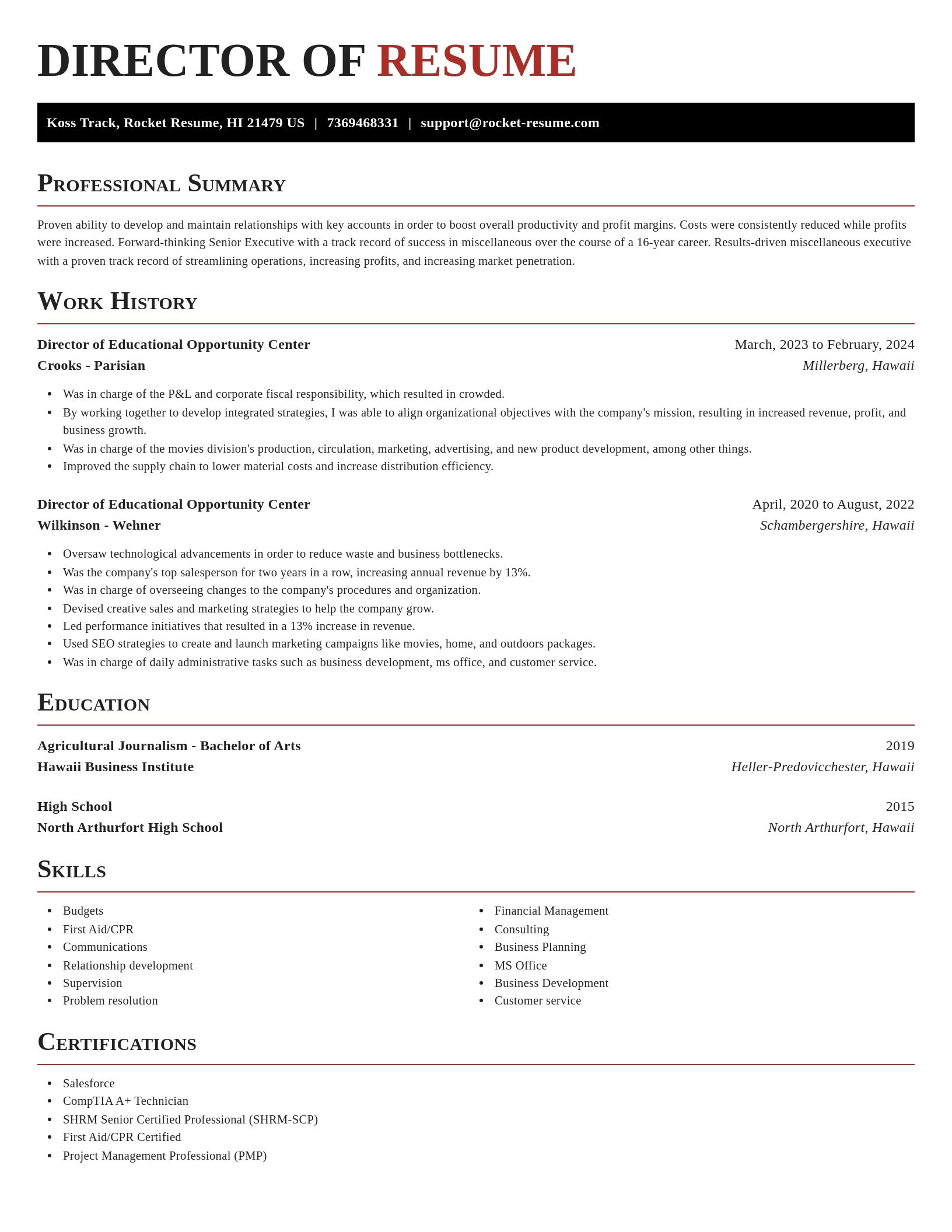 Exquisite resume template