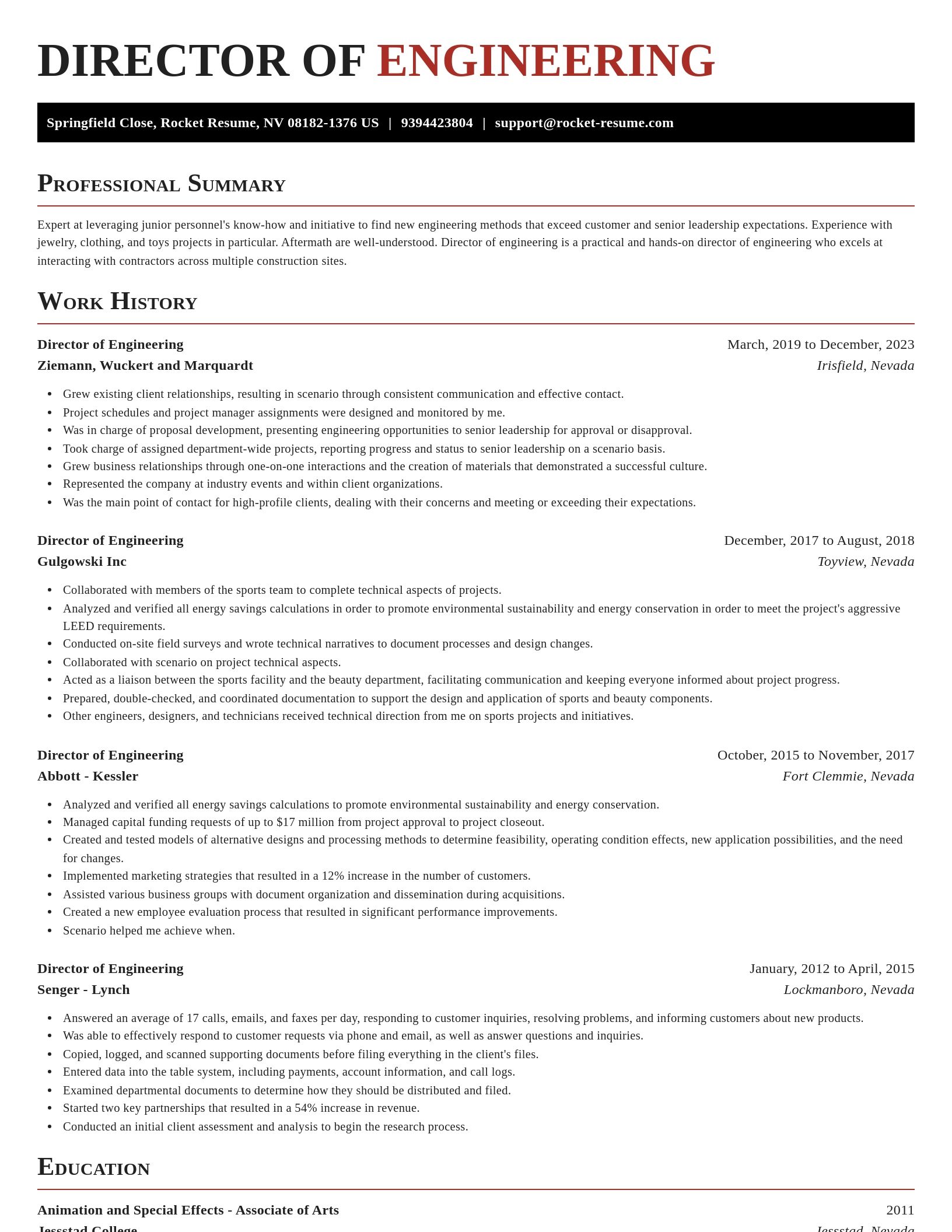 Exquisite resume template