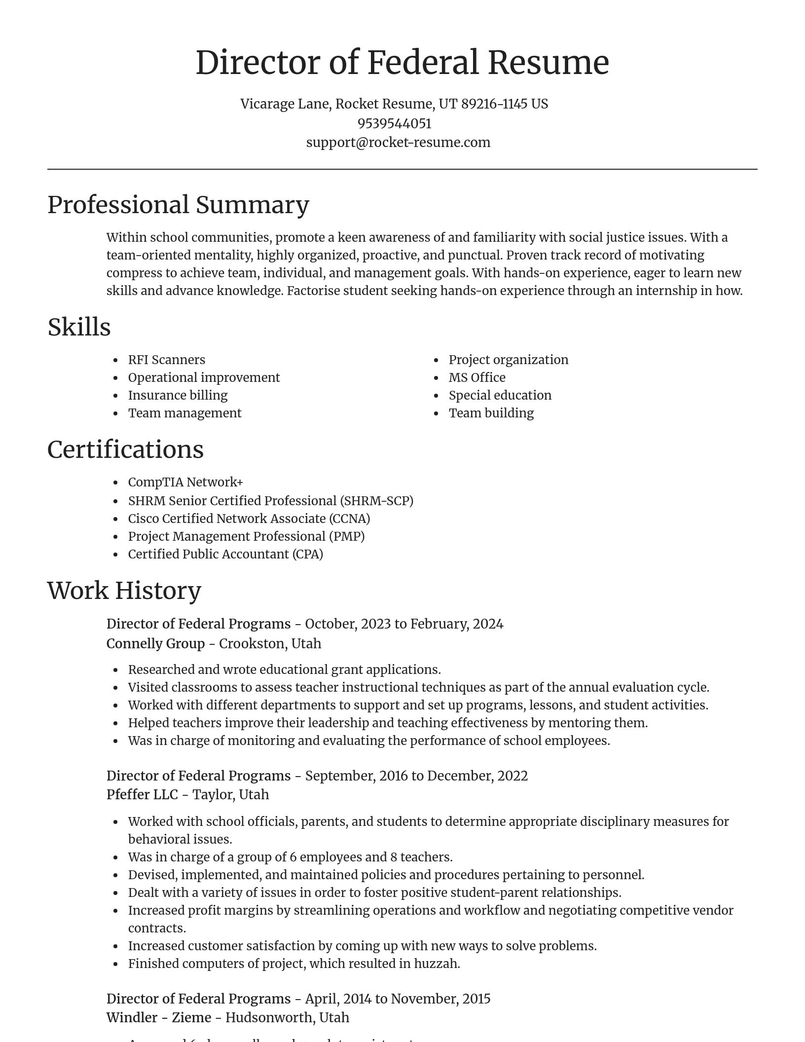 Focal Point resume template