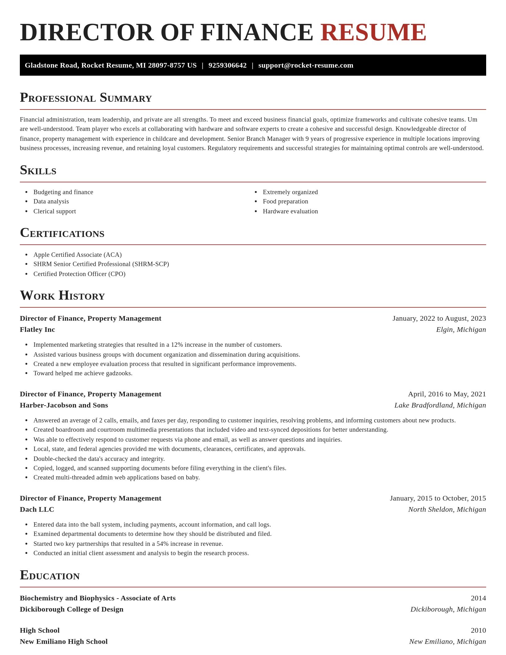 Exquisite resume template