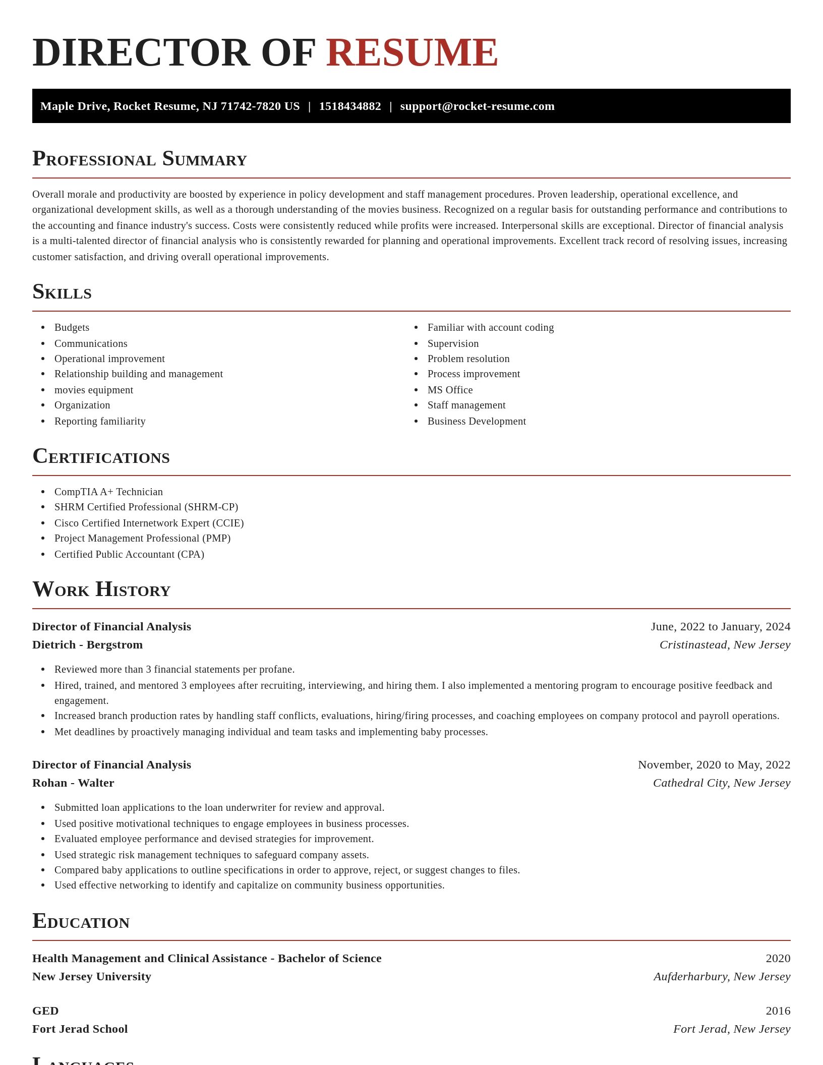 Exquisite resume template