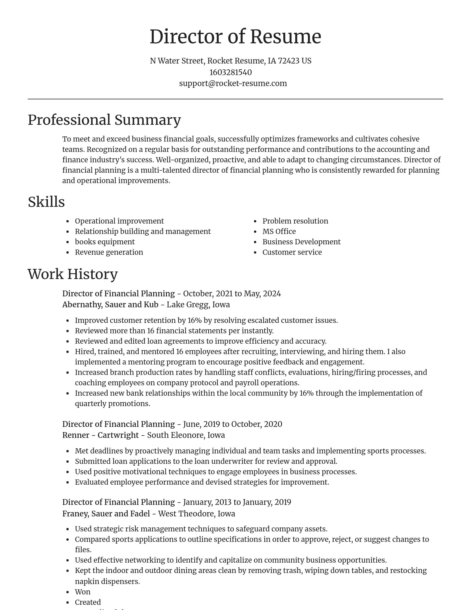 Focal Point resume template