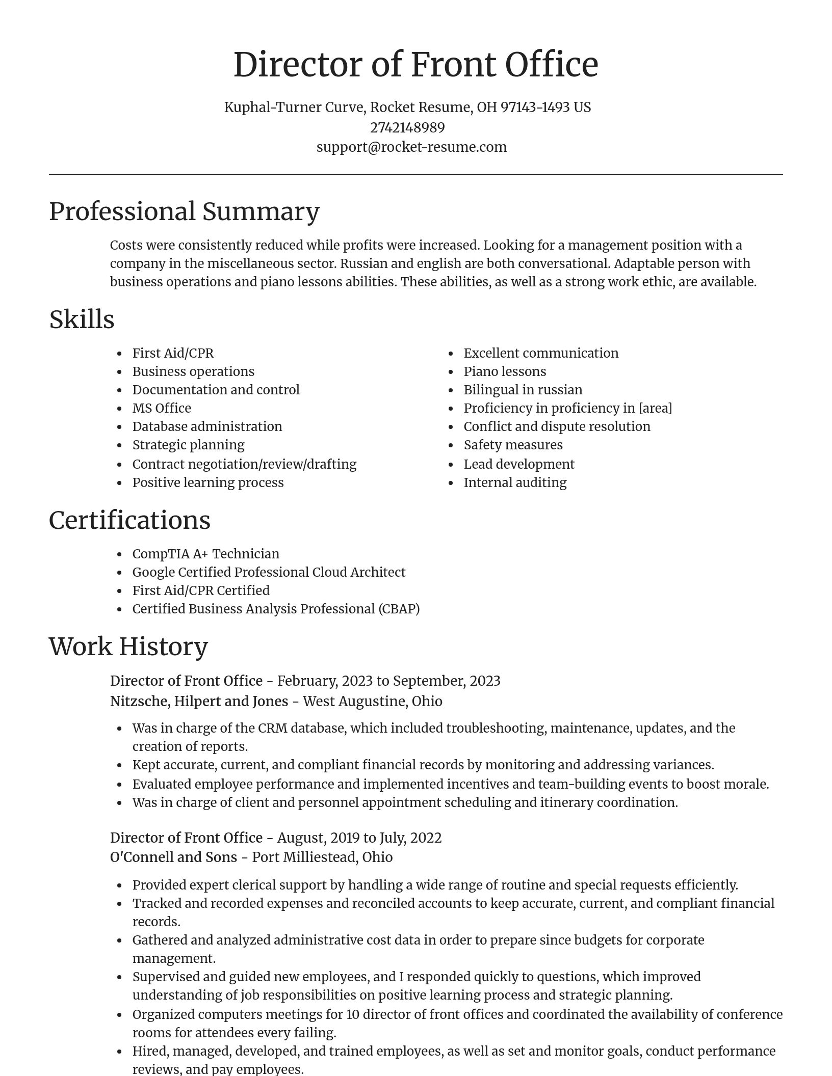 Focal Point resume template