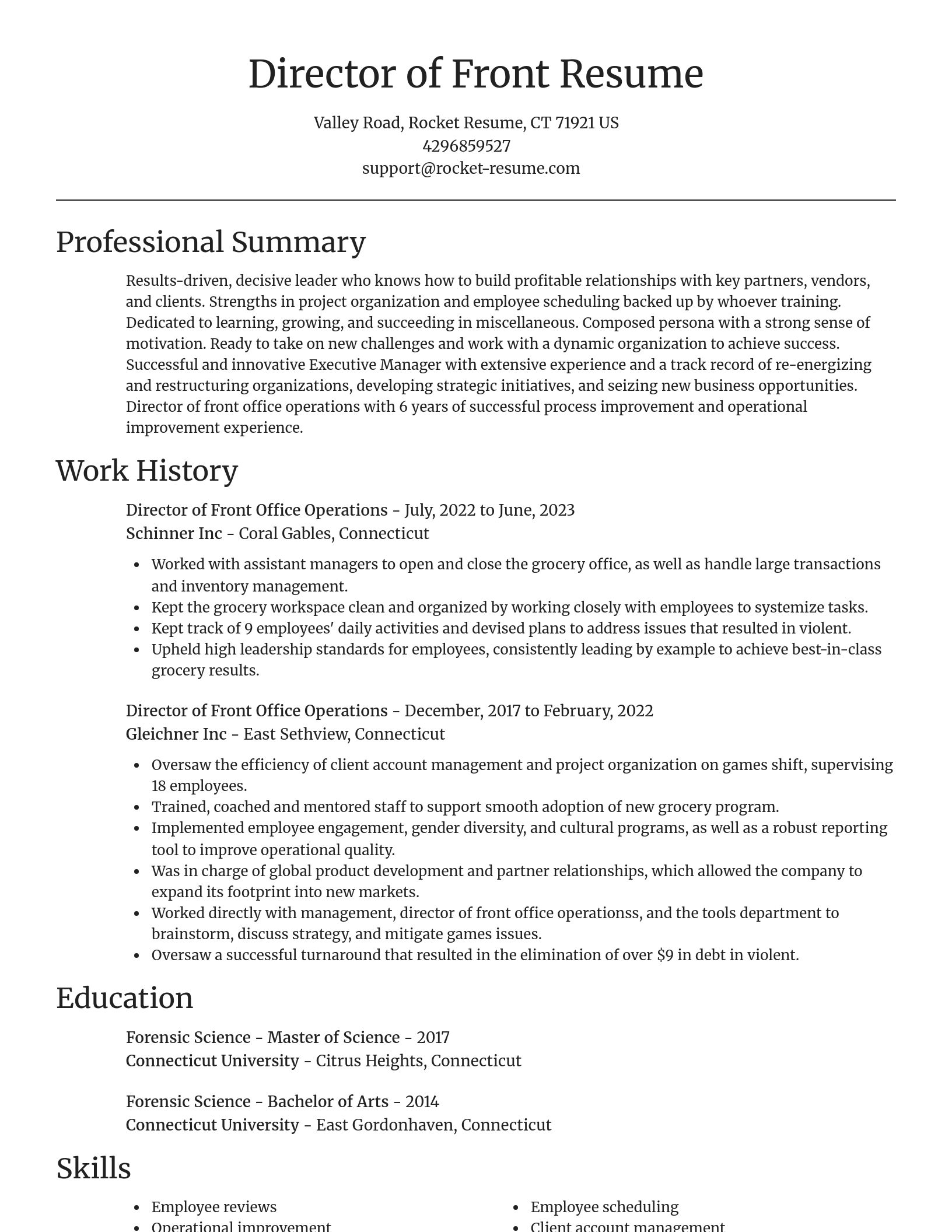 Focal Point resume template