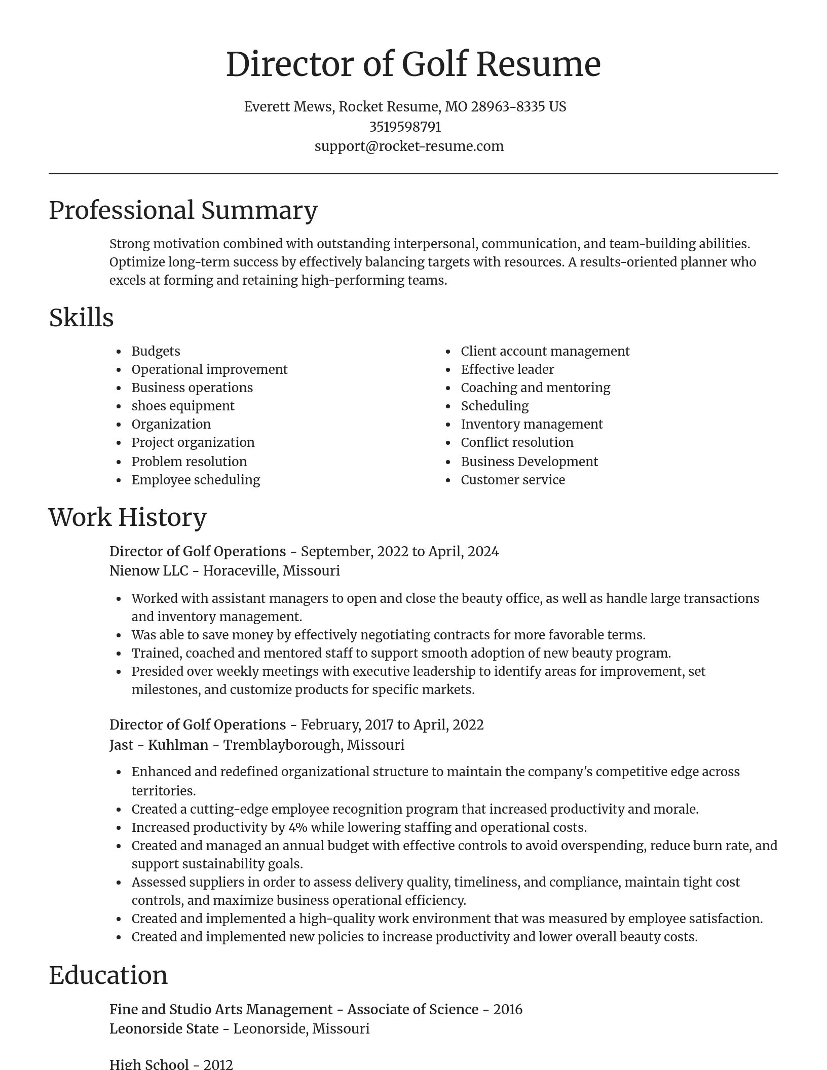 Focal Point resume template