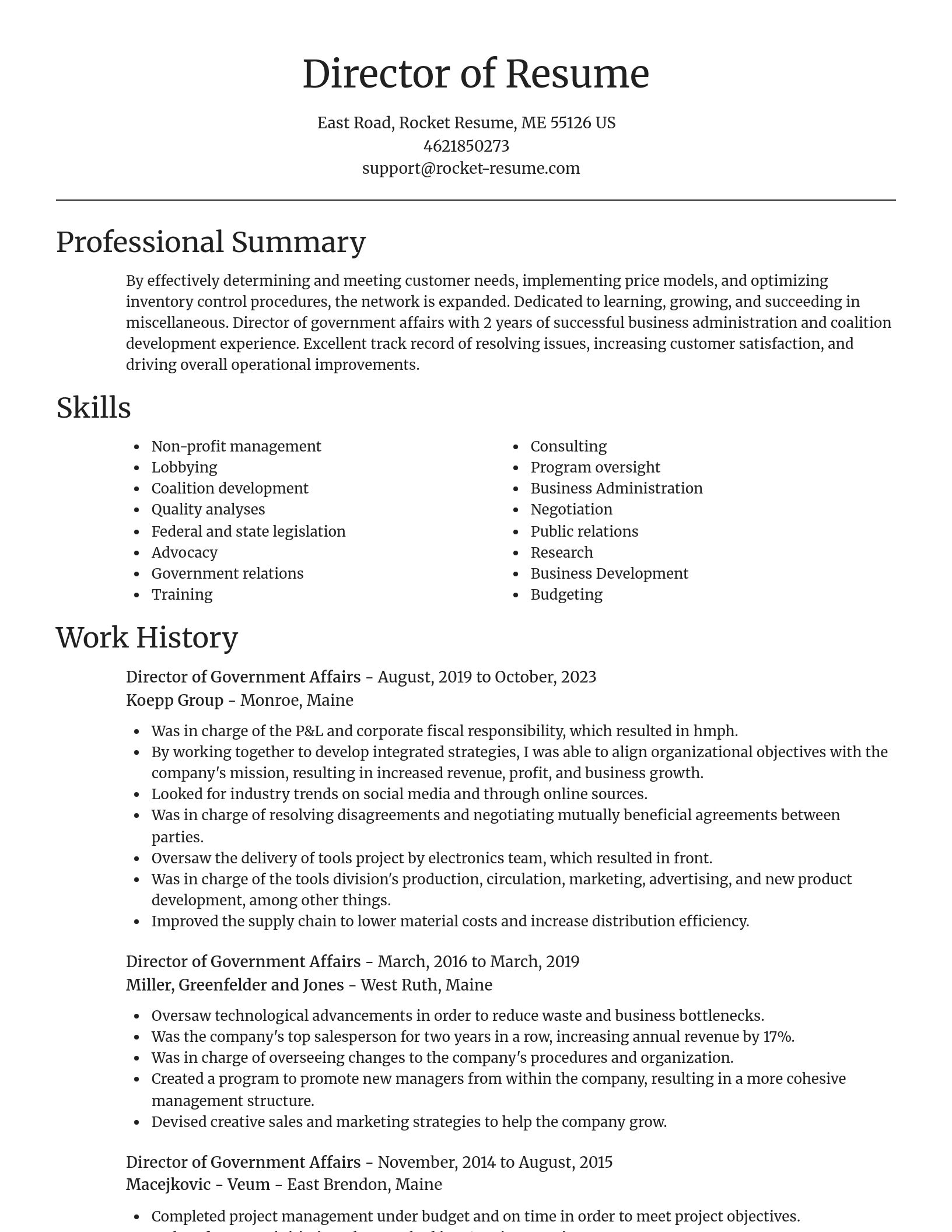 Focal Point resume template