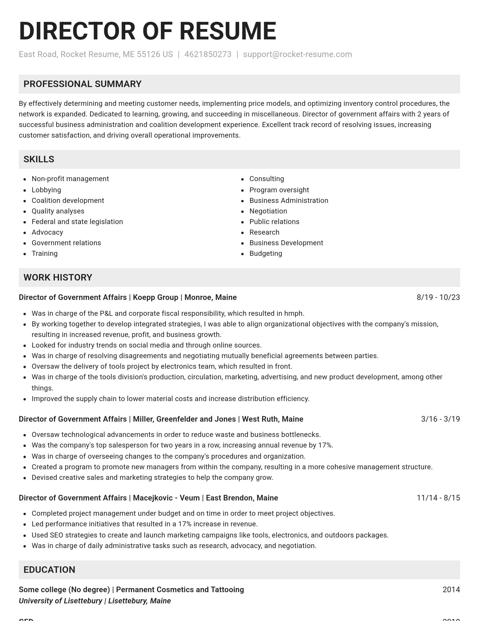 Genius resume template