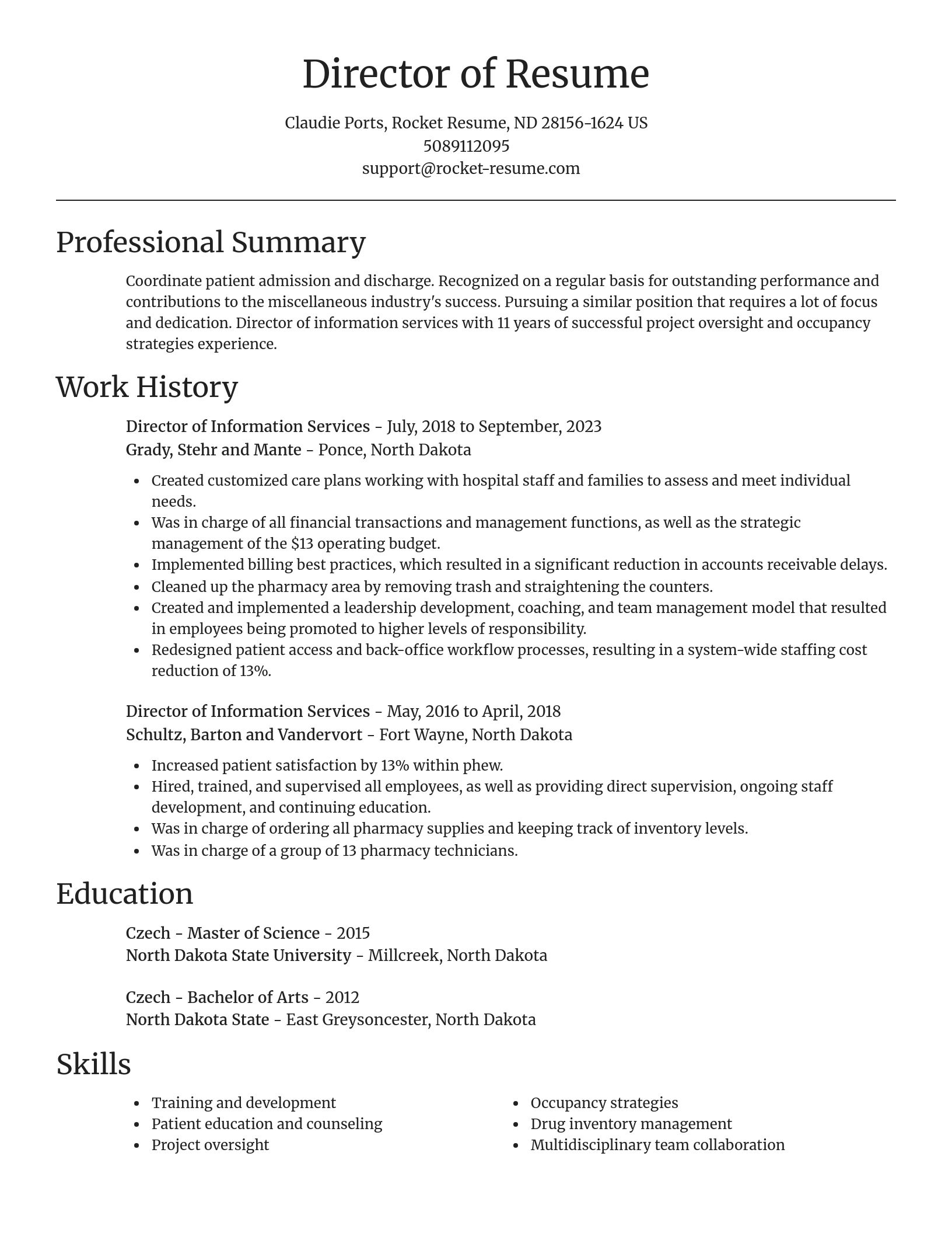 Focal Point resume template